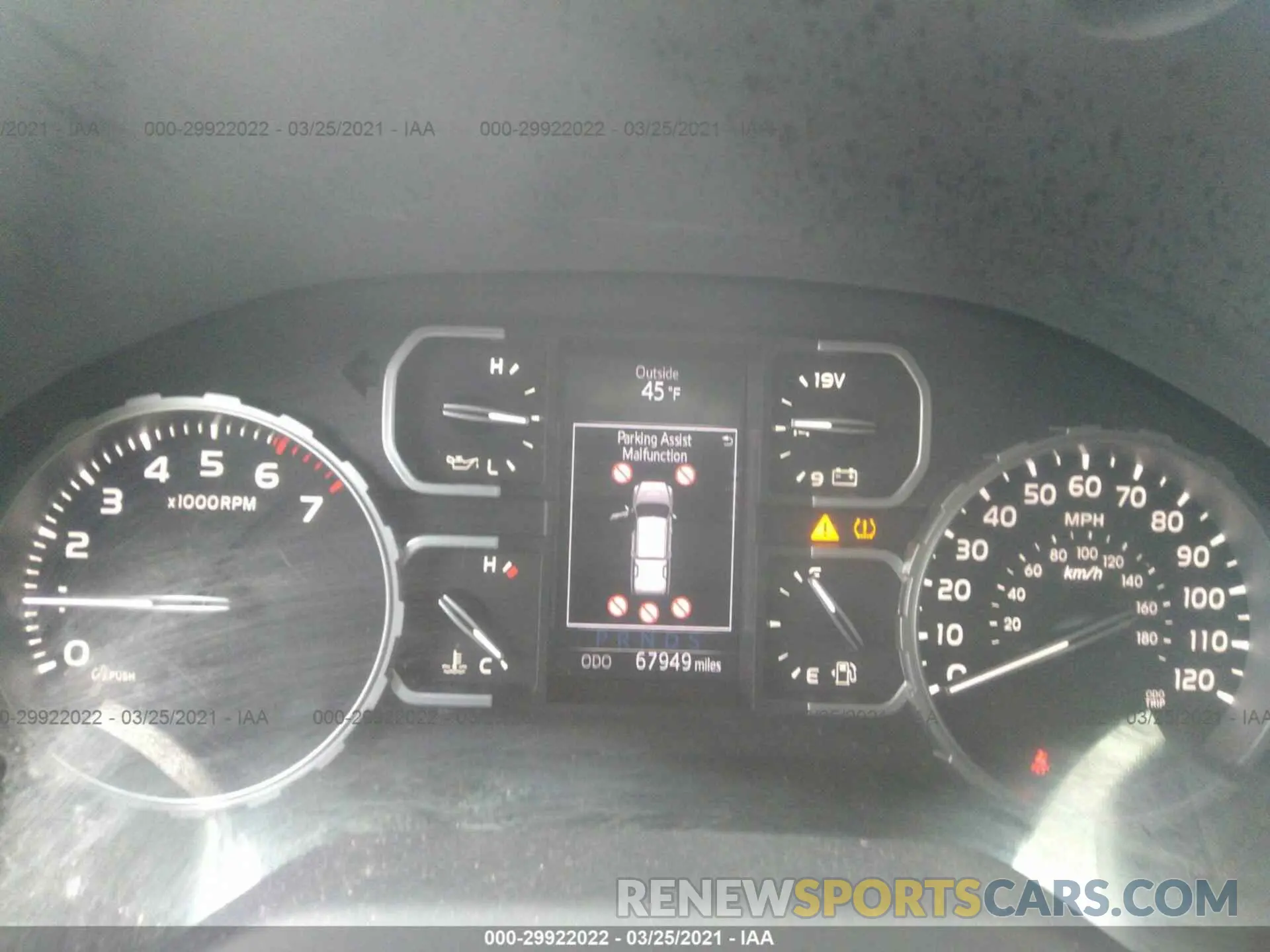 7 fotografías del automóvil dañado 5TFAY5F13KX787756 TOYOTA TUNDRA 4WD 2019