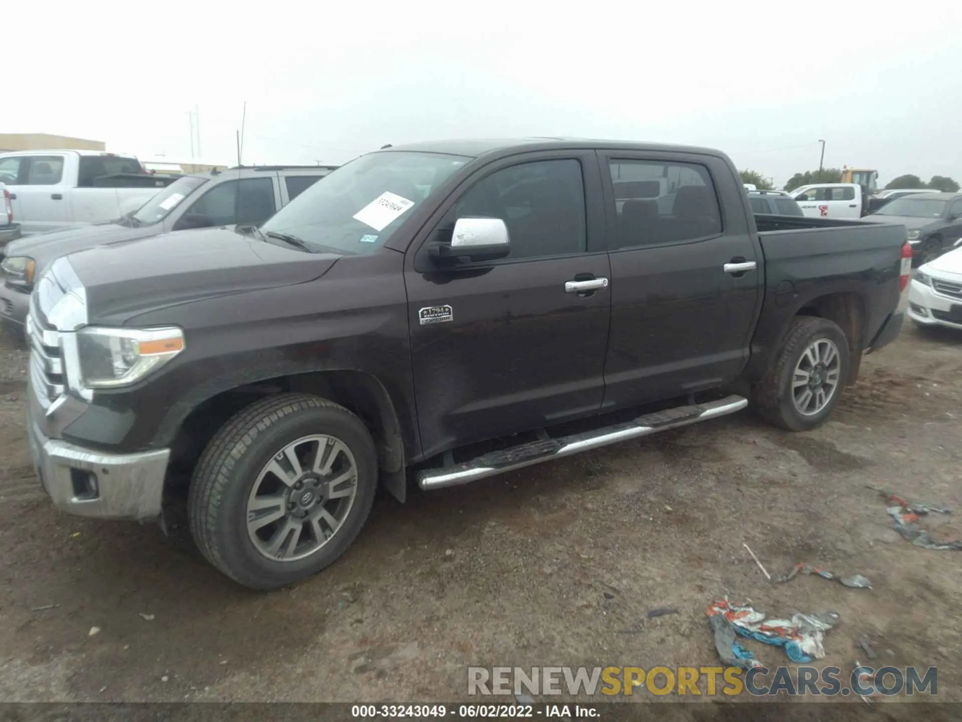 2 fotografías del automóvil dañado 5TFAY5F15KX787855 TOYOTA TUNDRA 4WD 2019