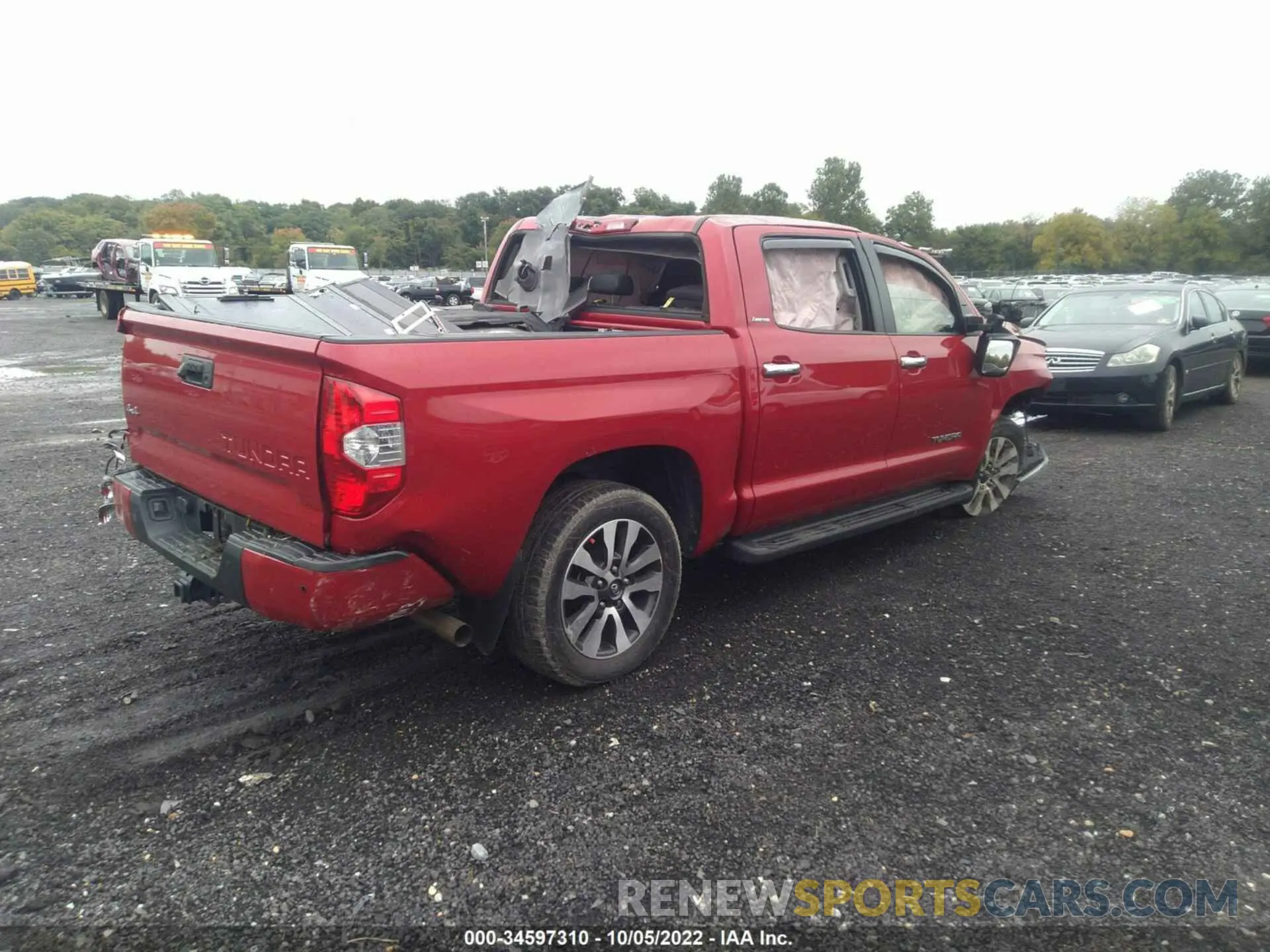 4 fotografías del automóvil dañado 5TFHY5F15KX819749 TOYOTA TUNDRA 4WD 2019