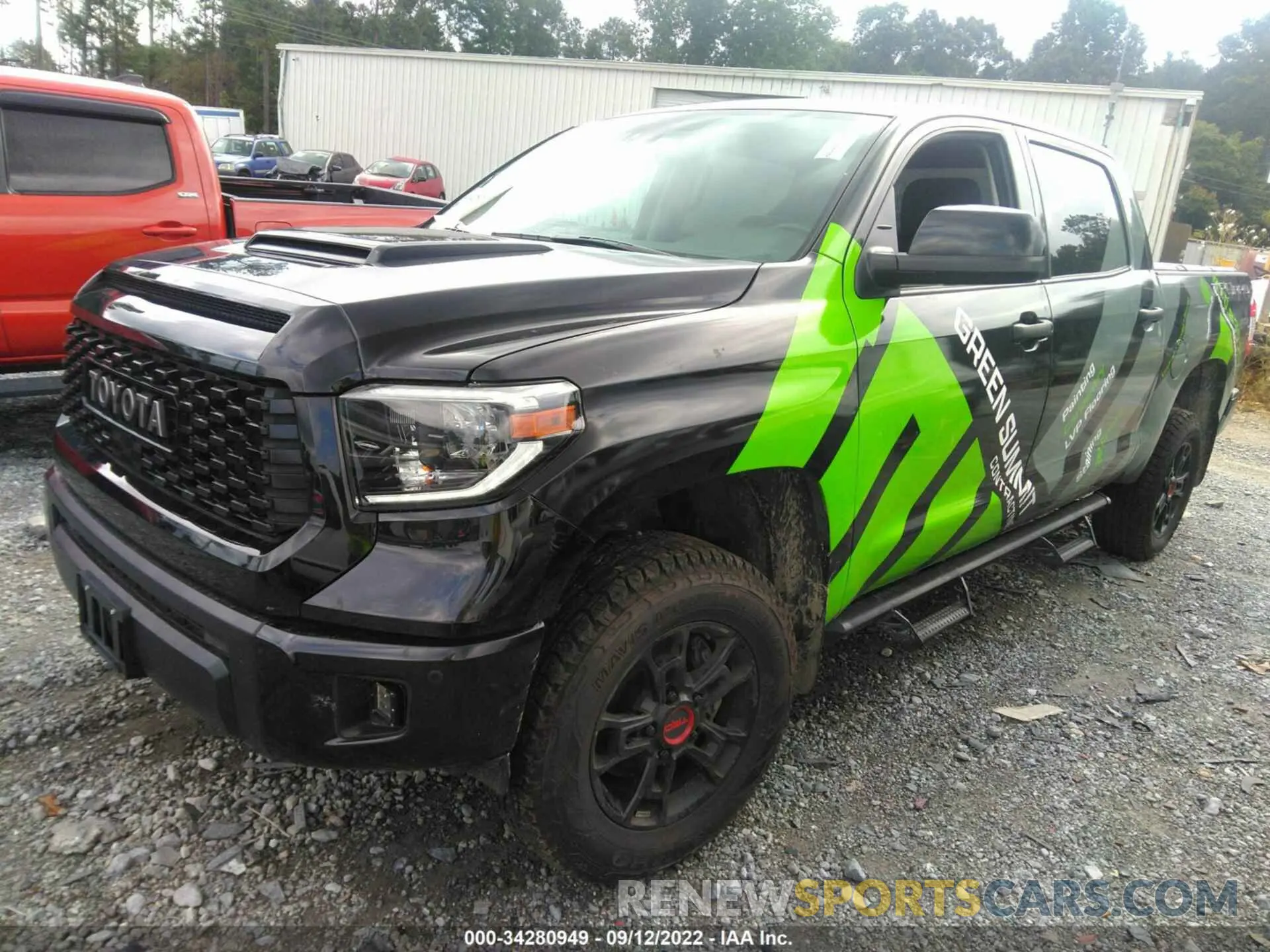 2 fotografías del automóvil dañado 5TFDY5F16LX889468 TOYOTA TUNDRA 4WD 2020
