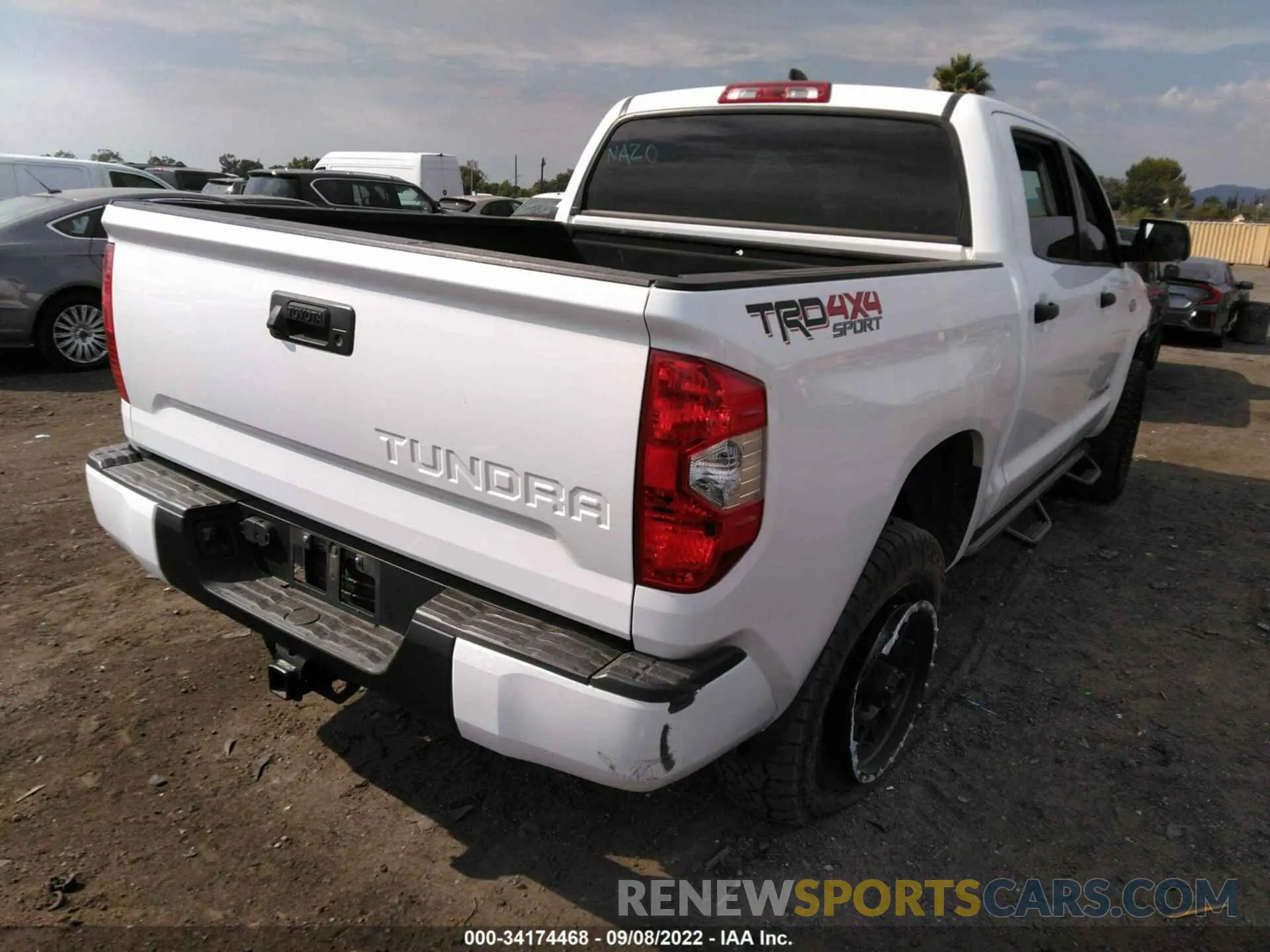 4 fotografías del automóvil dañado 5TFDY5F16LX932562 TOYOTA TUNDRA 4WD 2020