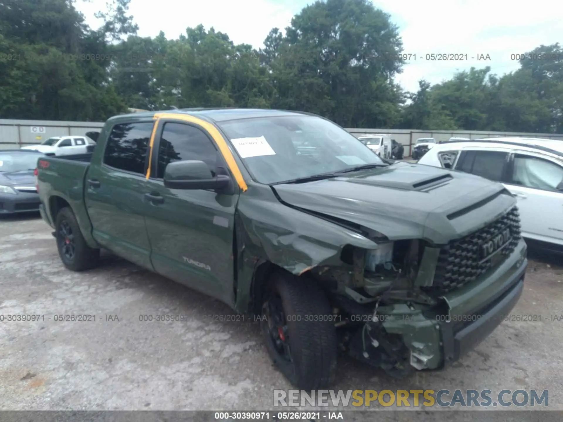 1 fotografías del automóvil dañado 5TFDY5F17LX887339 TOYOTA TUNDRA 4WD 2020
