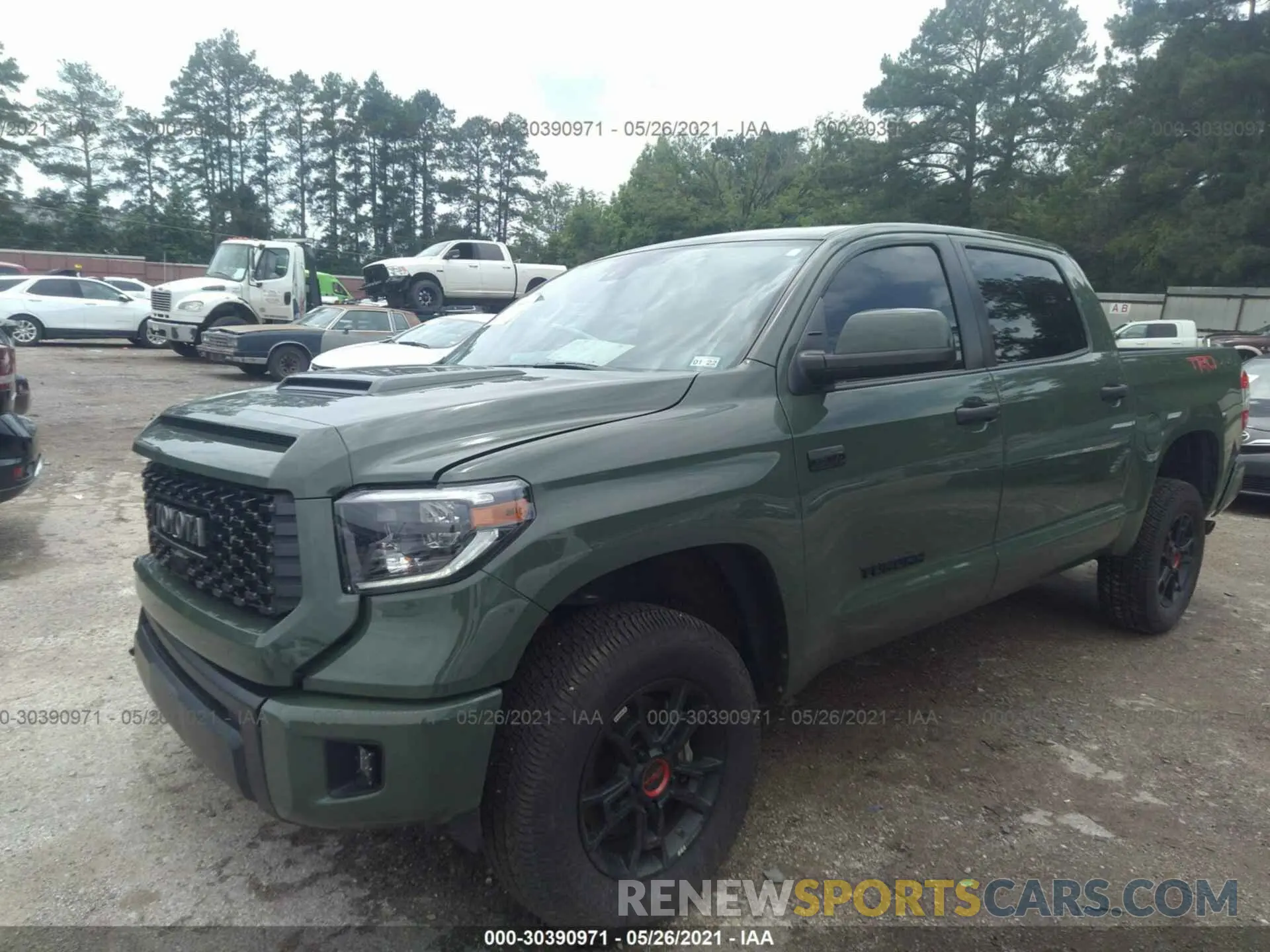 2 fotografías del automóvil dañado 5TFDY5F17LX887339 TOYOTA TUNDRA 4WD 2020
