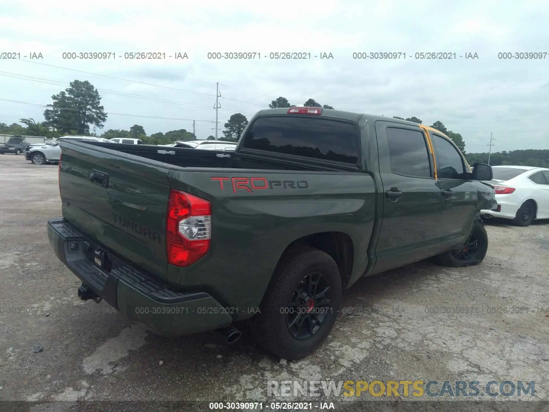 4 fotografías del automóvil dañado 5TFDY5F17LX887339 TOYOTA TUNDRA 4WD 2020