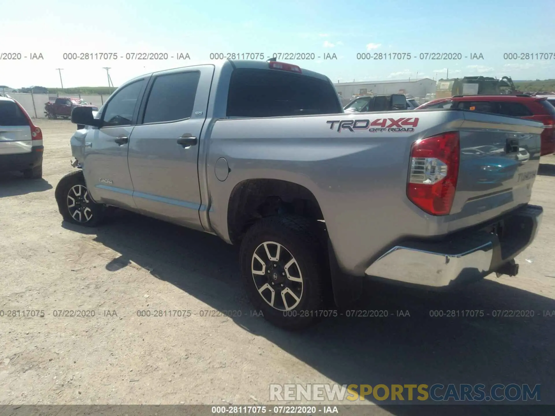 3 fotografías del automóvil dañado 5TFDY5F1XLX922066 TOYOTA TUNDRA 4WD 2020