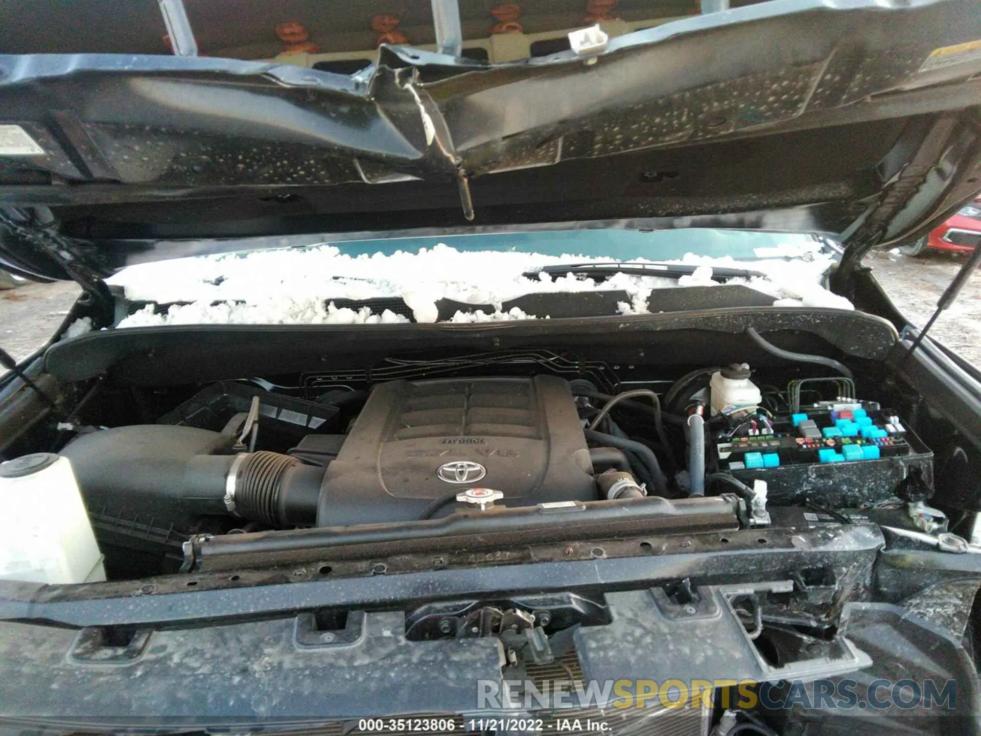 10 fotografías del automóvil dañado 5TFDY5F16MX971122 TOYOTA TUNDRA 4WD 2021