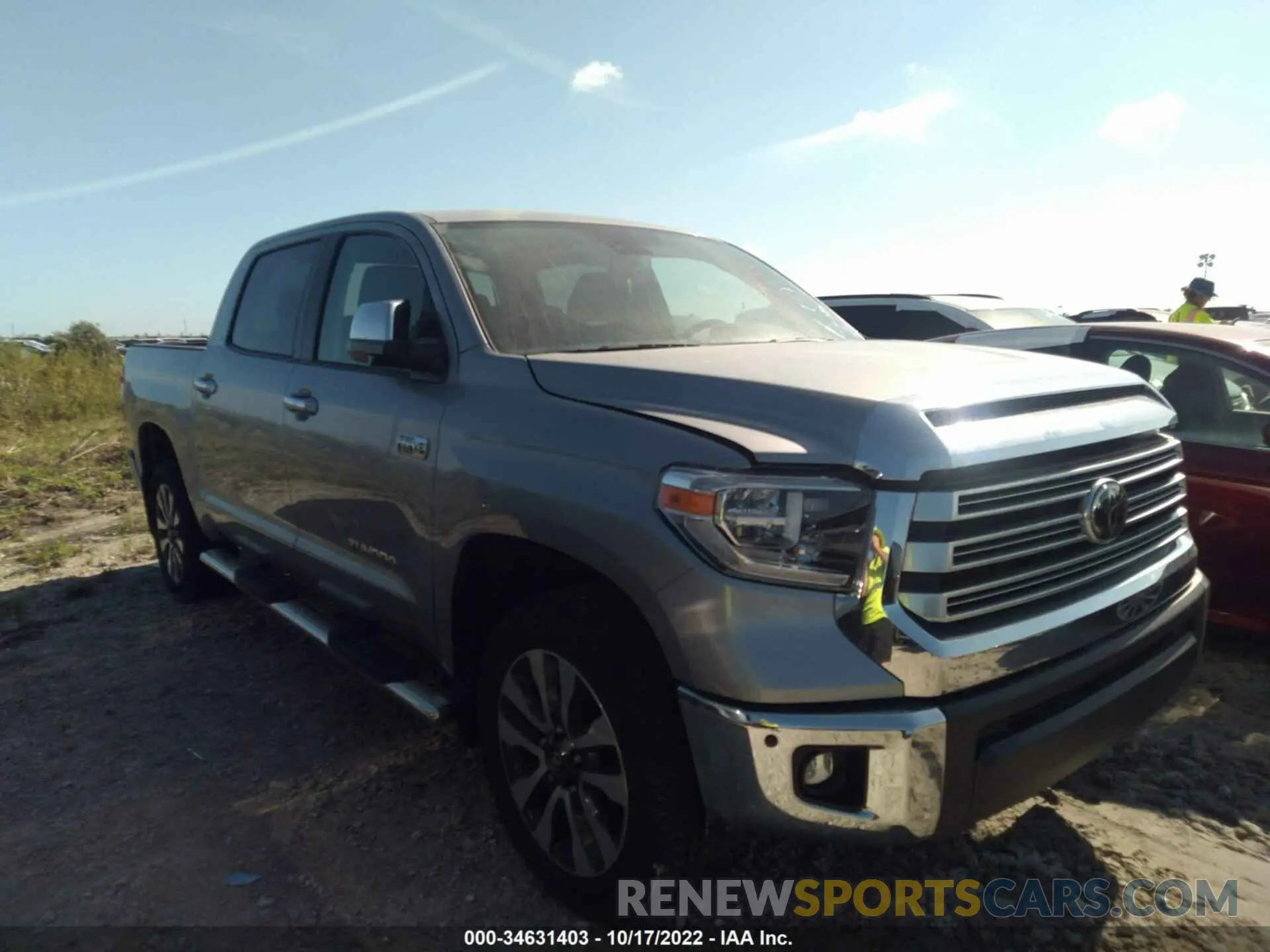 1 fotografías del automóvil dañado 5TFHY5F13MX982757 TOYOTA TUNDRA 4WD 2021