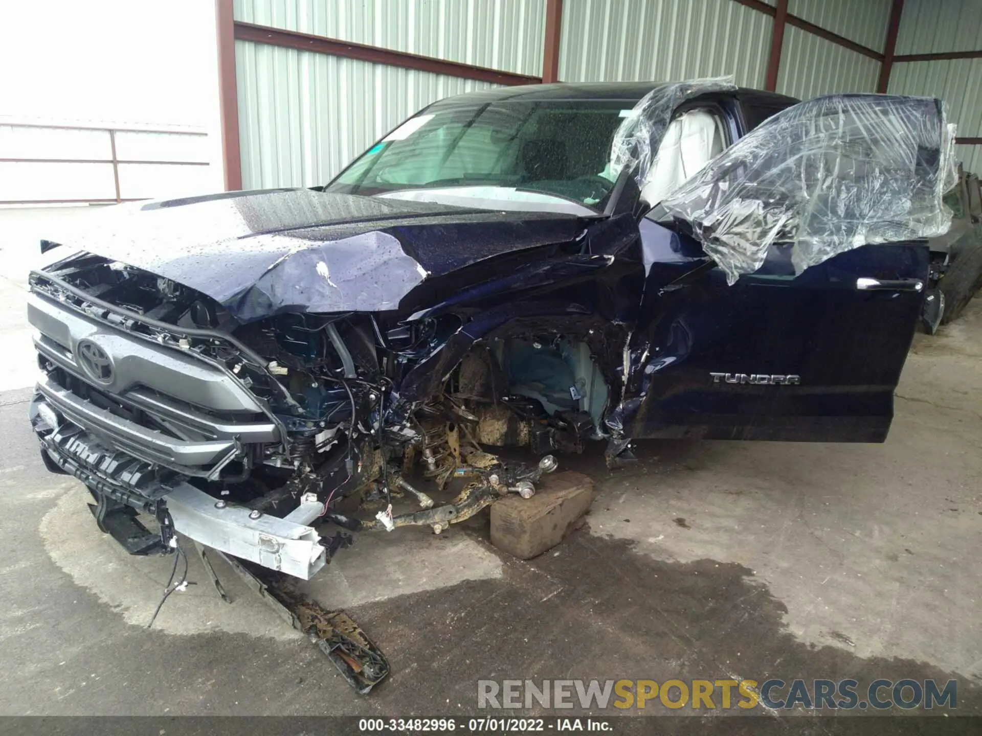 6 fotografías del automóvil dañado 5TFJA5DB6NX033237 TOYOTA TUNDRA 4WD 2022