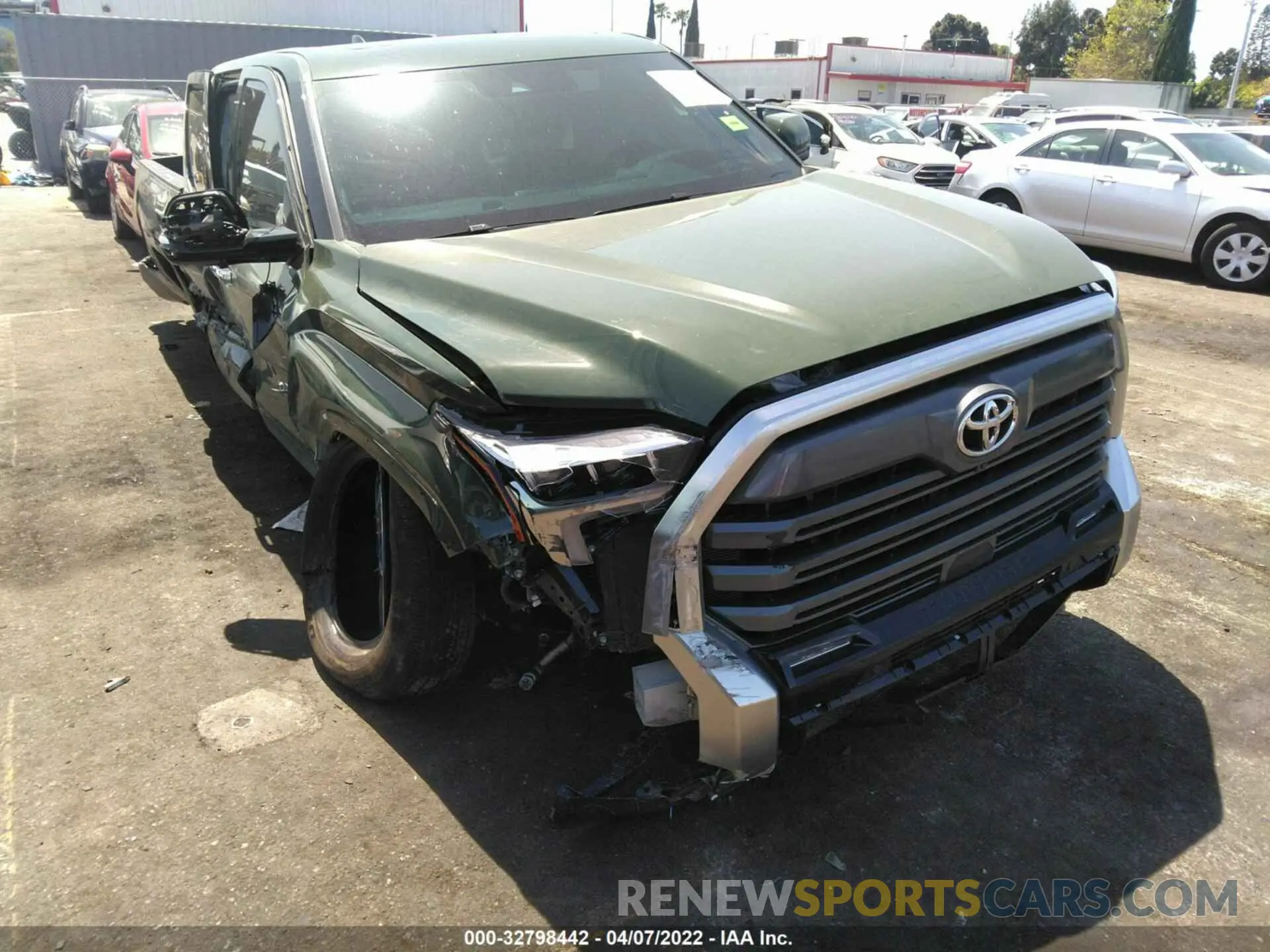 1 fotografías del automóvil dañado 5TFJA5EC5NX002441 TOYOTA TUNDRA 4WD 2022