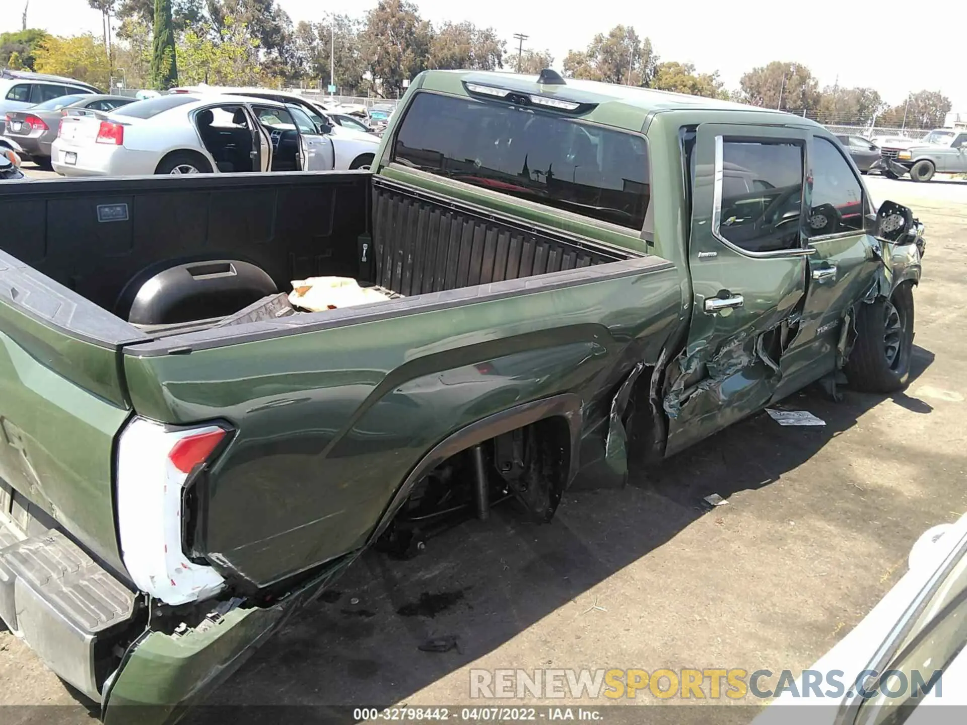 6 fotografías del automóvil dañado 5TFJA5EC5NX002441 TOYOTA TUNDRA 4WD 2022