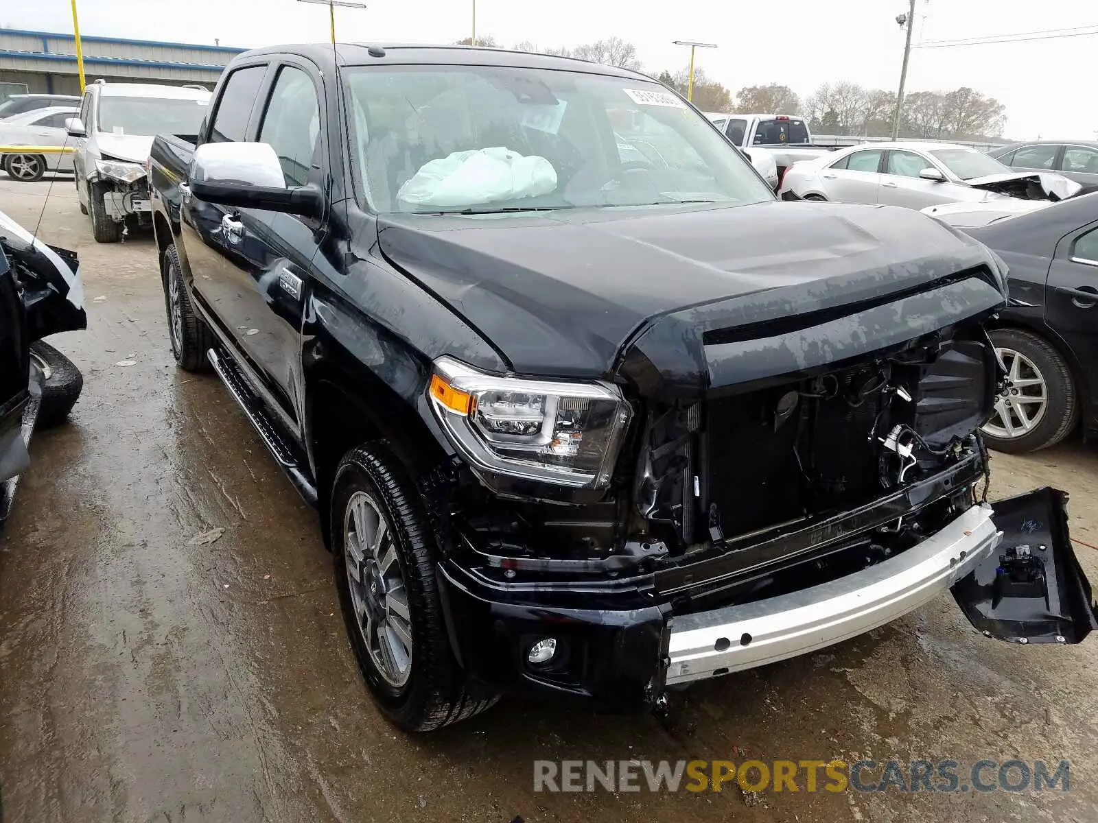 1 fotografías del automóvil dañado 5TFAY5F19KX823210 TOYOTA TUNDRA CRE 2019