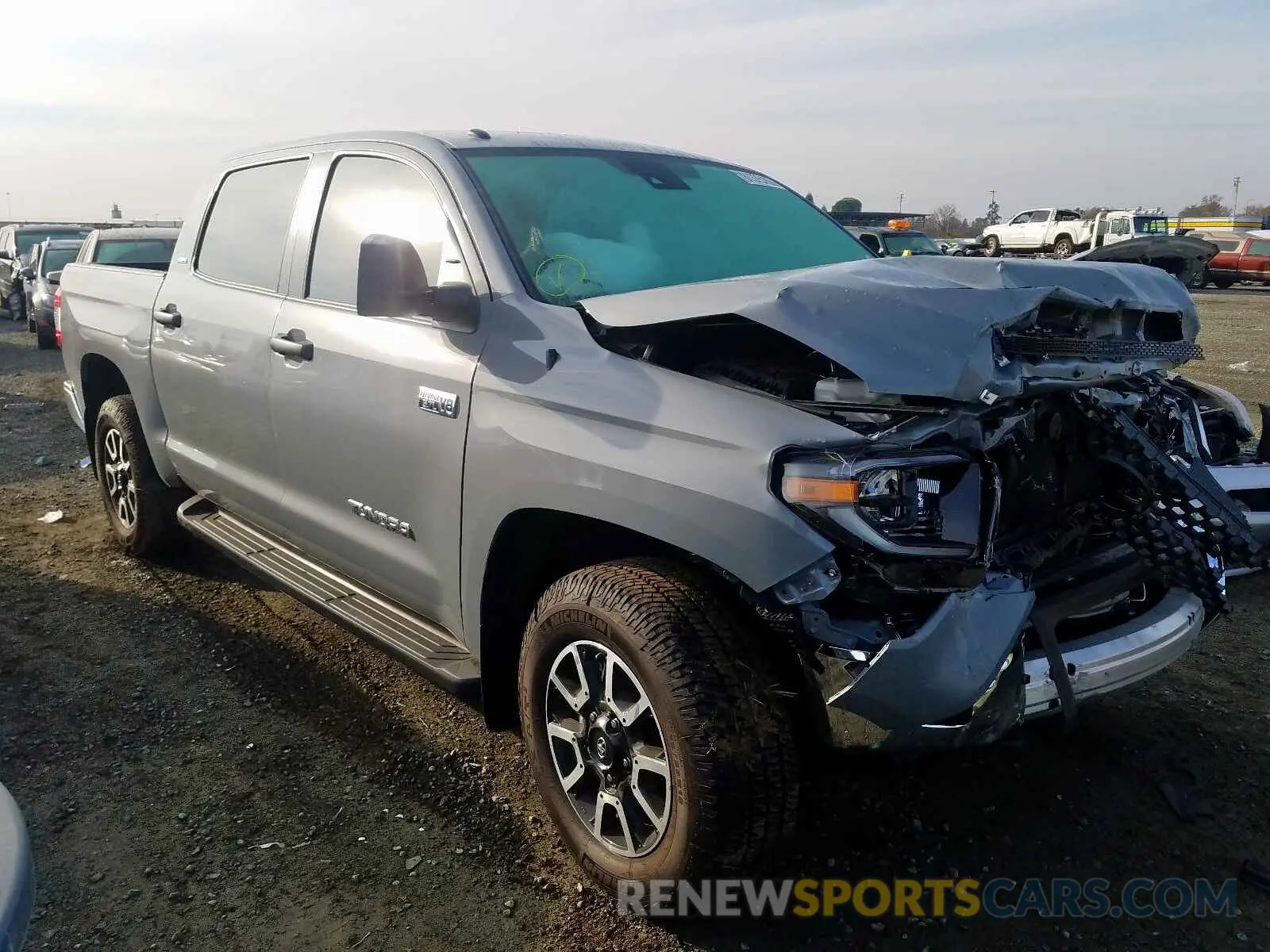1 fotografías del automóvil dañado 5TFDY5F13KX842526 TOYOTA TUNDRA CRE 2019