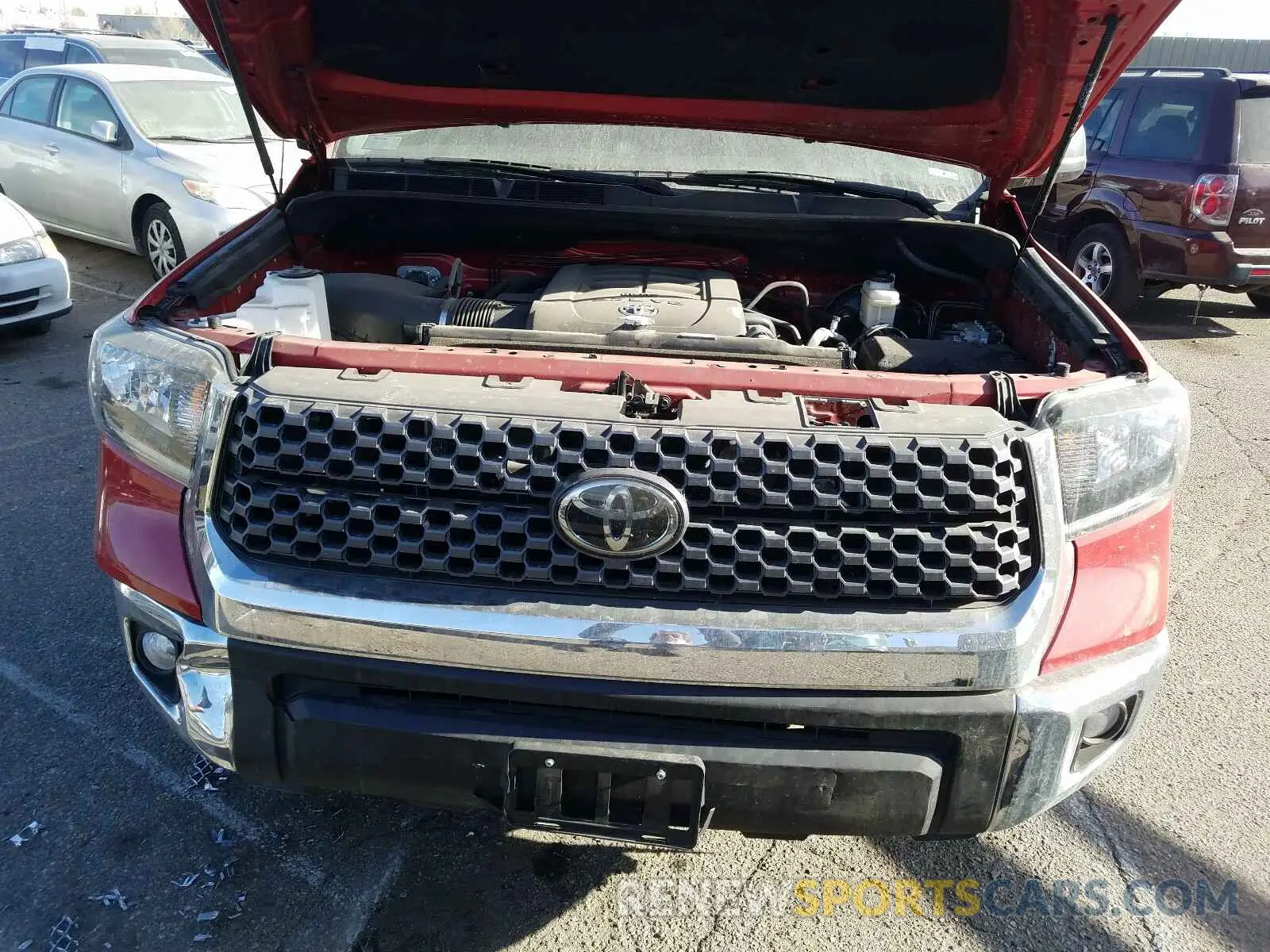7 fotografías del automóvil dañado 5TFDY5F19KX831899 TOYOTA TUNDRA CRE 2019