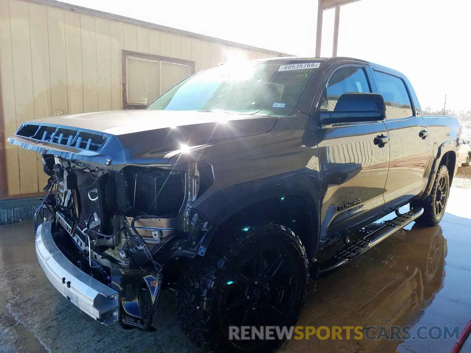 2 fotografías del automóvil dañado 5TFEM5F15KX134682 TOYOTA TUNDRA CRE 2019