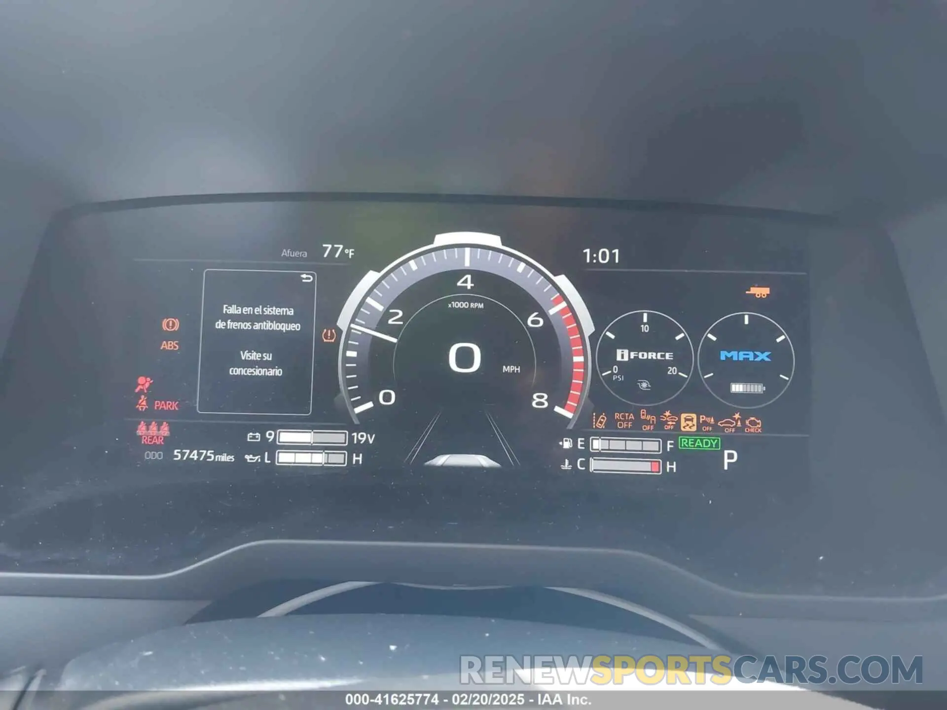 7 fotografías del automóvil dañado 5TFJC5EC9NX001528 TOYOTA TUNDRA HYBRID 2022