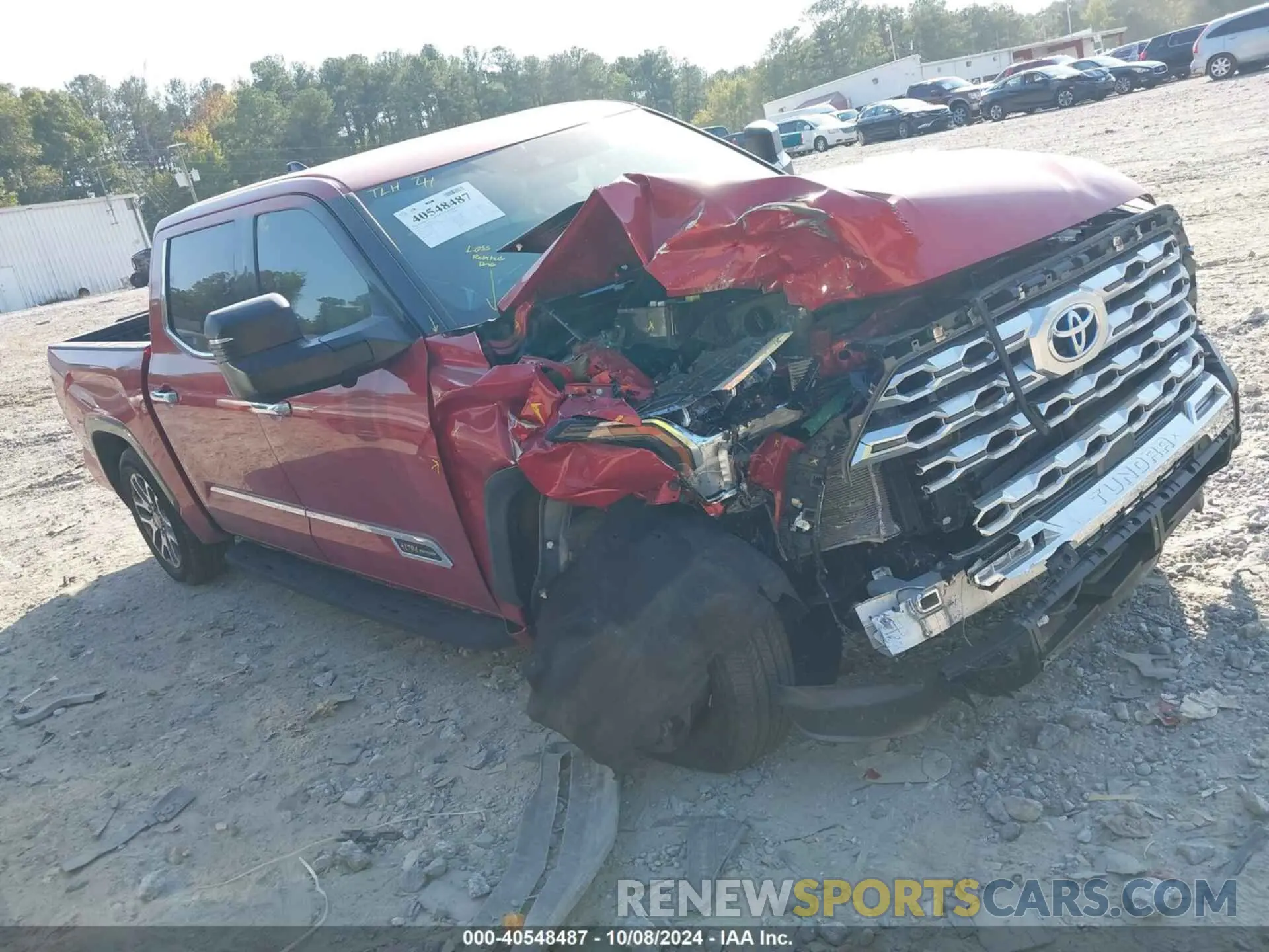 1 fotografías del automóvil dañado 5TFMC5AB0NX001167 TOYOTA TUNDRA HYBRID 2022