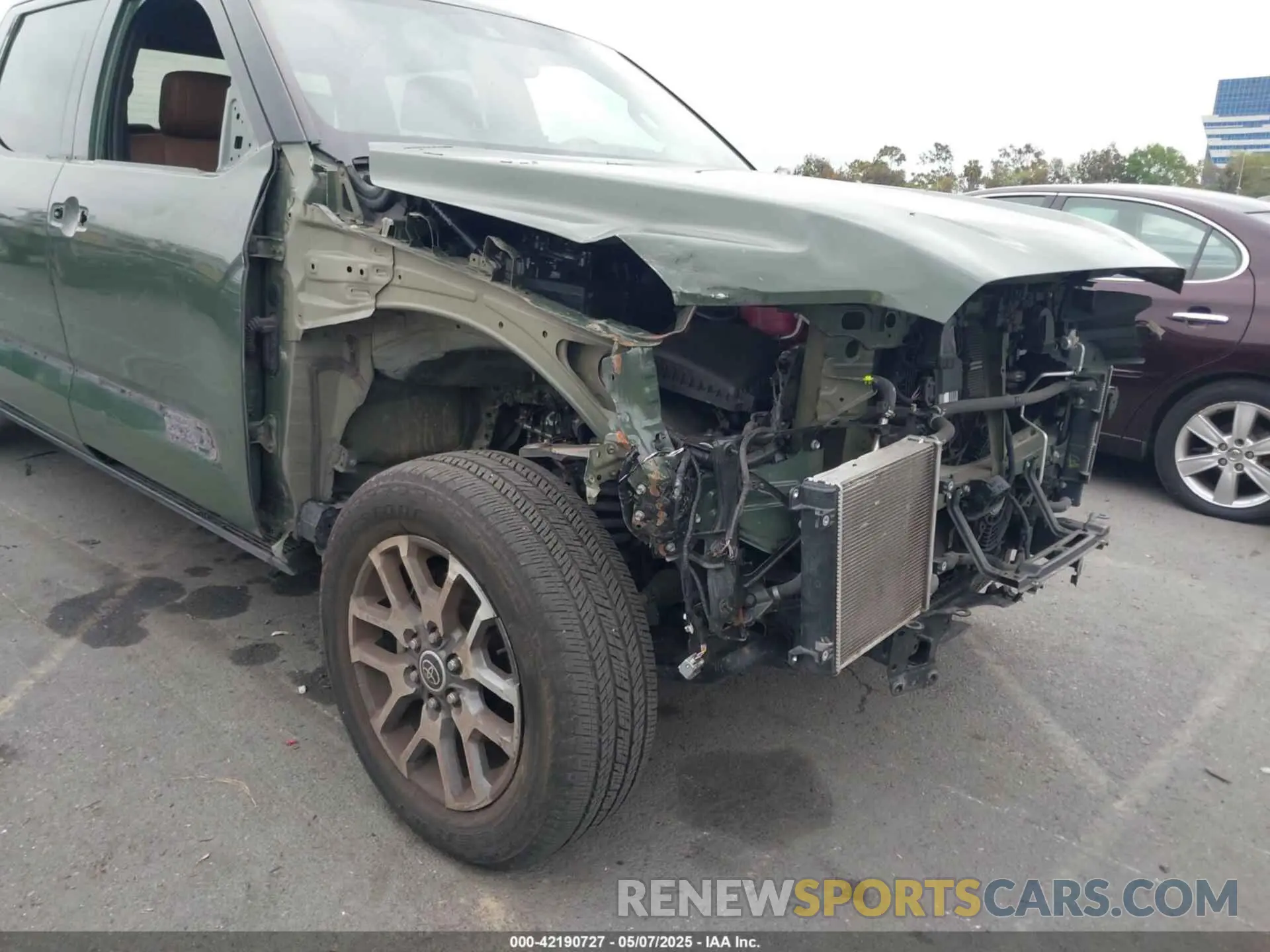 6 fotografías del automóvil dañado 5TFMC5EC9NX001199 TOYOTA TUNDRA HYBRID 2022