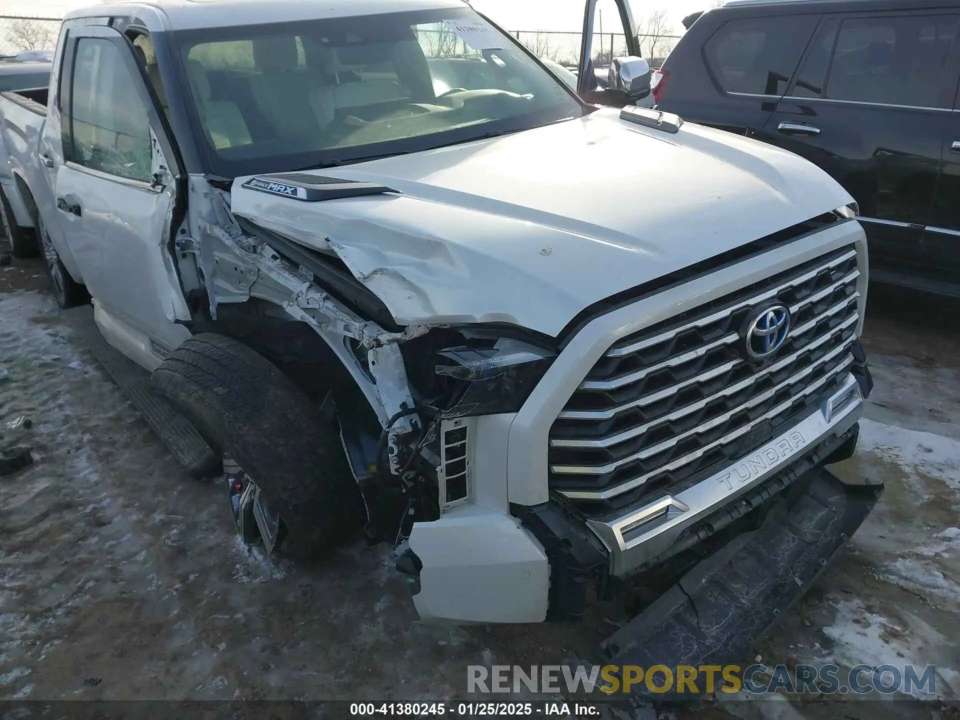 6 fotografías del automóvil dañado 5TFVC5DB4PX040072 TOYOTA TUNDRA HYBRID 2023