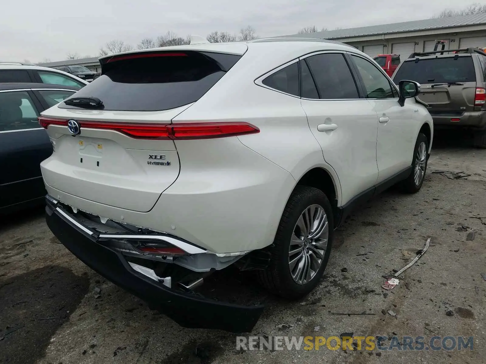 4 fotografías del automóvil dañado JTEAAAAH0MJ007859 TOYOTA VENZA 2021