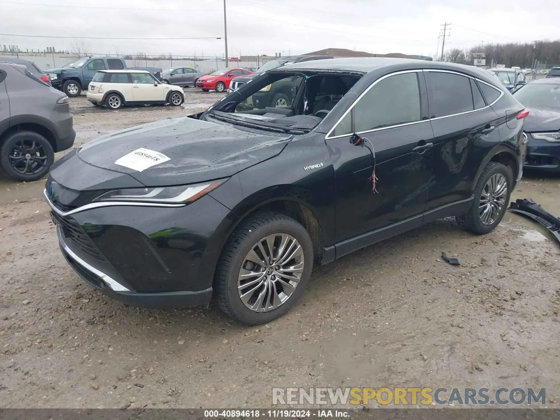 2 fotografías del automóvil dañado JTEAAAAH0MJ009949 TOYOTA VENZA 2021