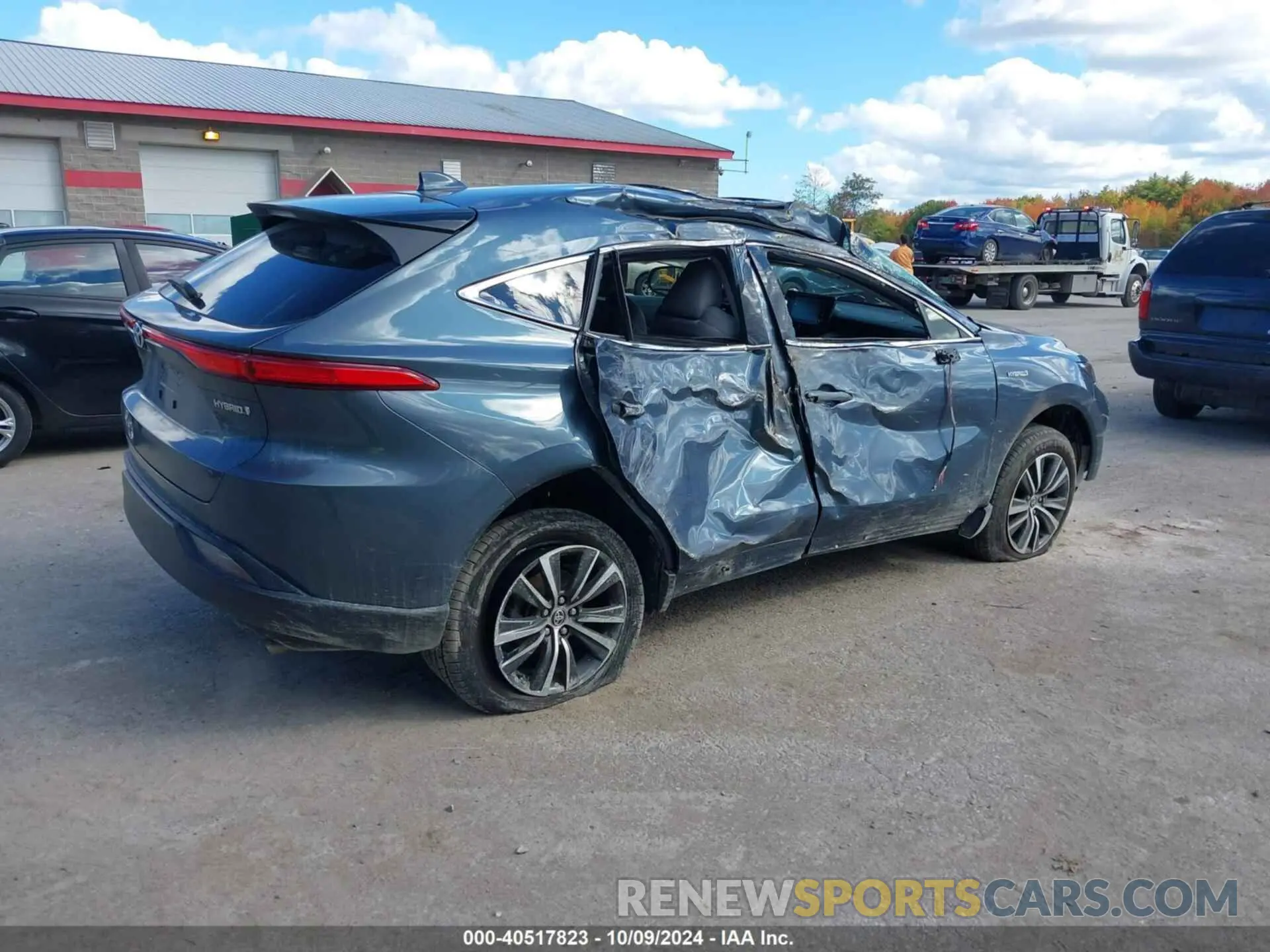 4 fotografías del automóvil dañado JTEAAAAH0MJ011104 TOYOTA VENZA 2021
