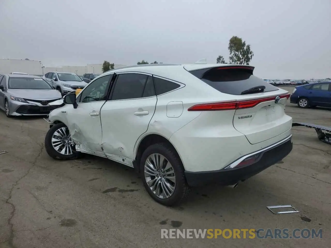 2 fotografías del automóvil dañado JTEAAAAH0MJ044054 TOYOTA VENZA 2021
