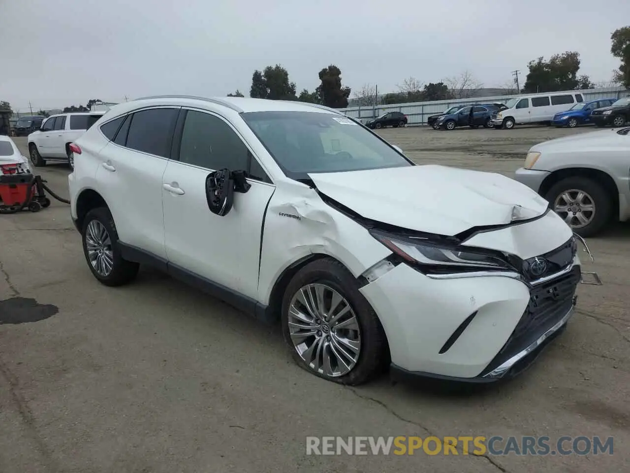 4 fotografías del automóvil dañado JTEAAAAH0MJ044054 TOYOTA VENZA 2021