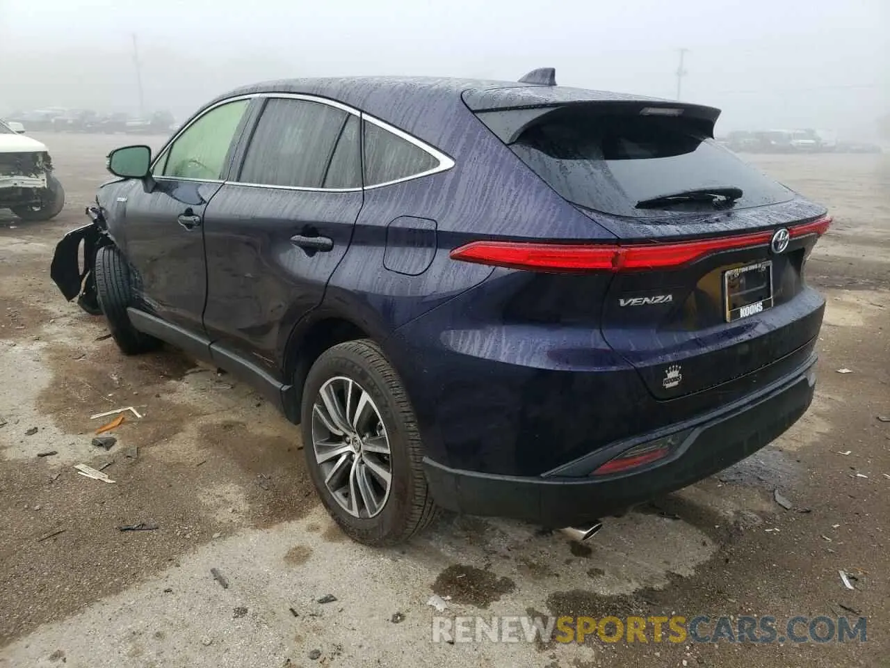 3 fotografías del automóvil dañado JTEAAAAH0MJ067348 TOYOTA VENZA 2021