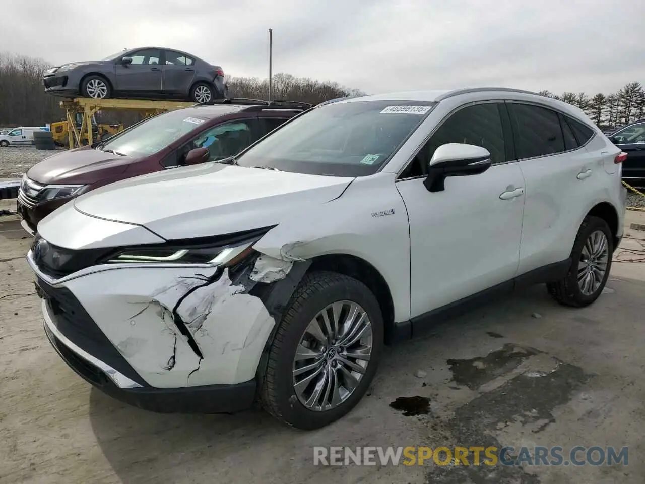 1 fotografías del automóvil dañado JTEAAAAH0MJ077717 TOYOTA VENZA 2021