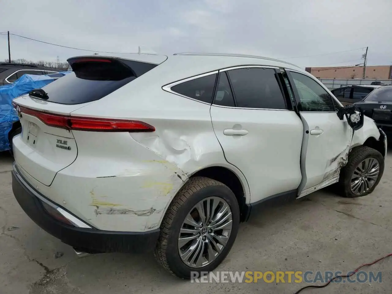 3 fotografías del automóvil dañado JTEAAAAH0MJ077717 TOYOTA VENZA 2021