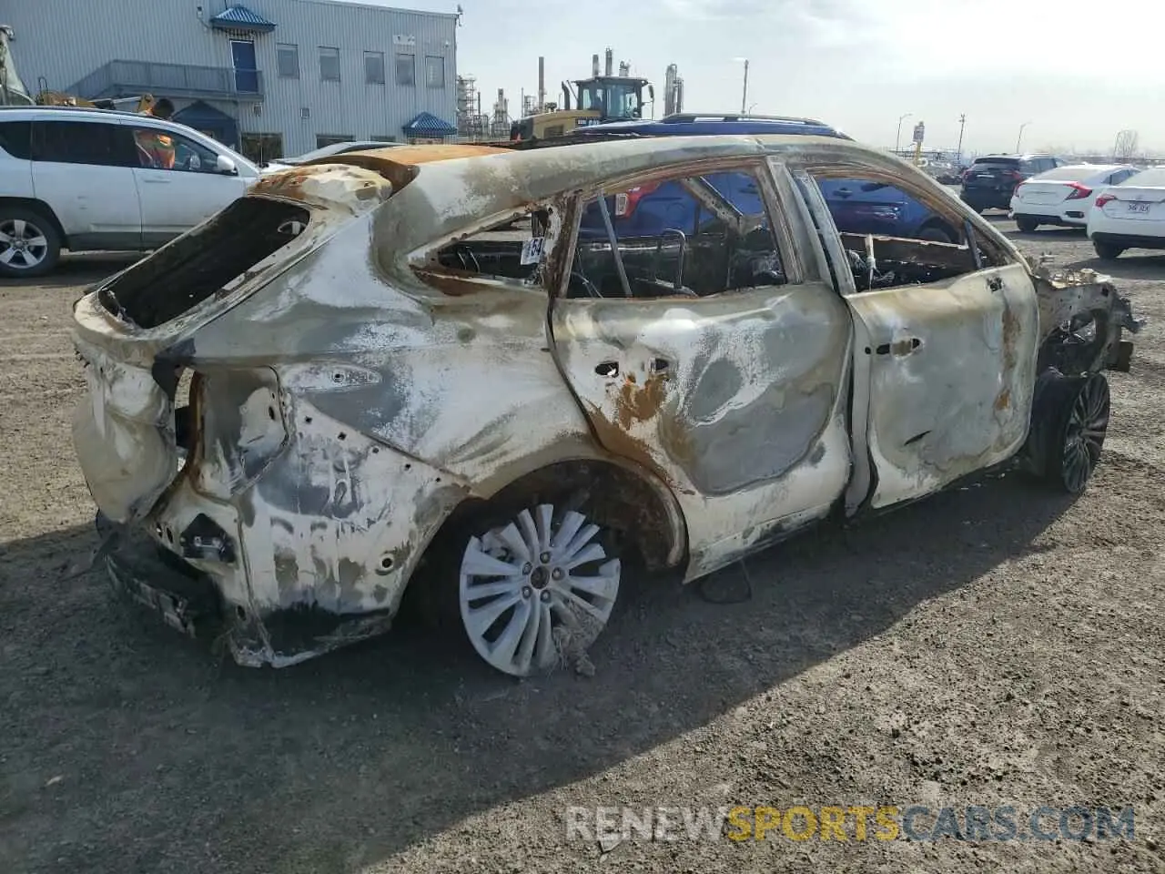 3 fotografías del automóvil dañado JTEAAAAH1MJ000757 TOYOTA VENZA 2021