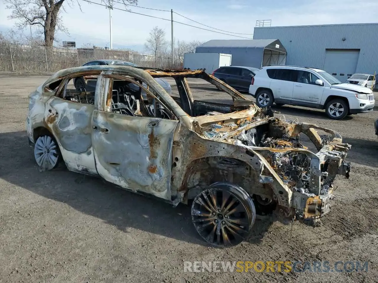 4 fotografías del automóvil dañado JTEAAAAH1MJ000757 TOYOTA VENZA 2021