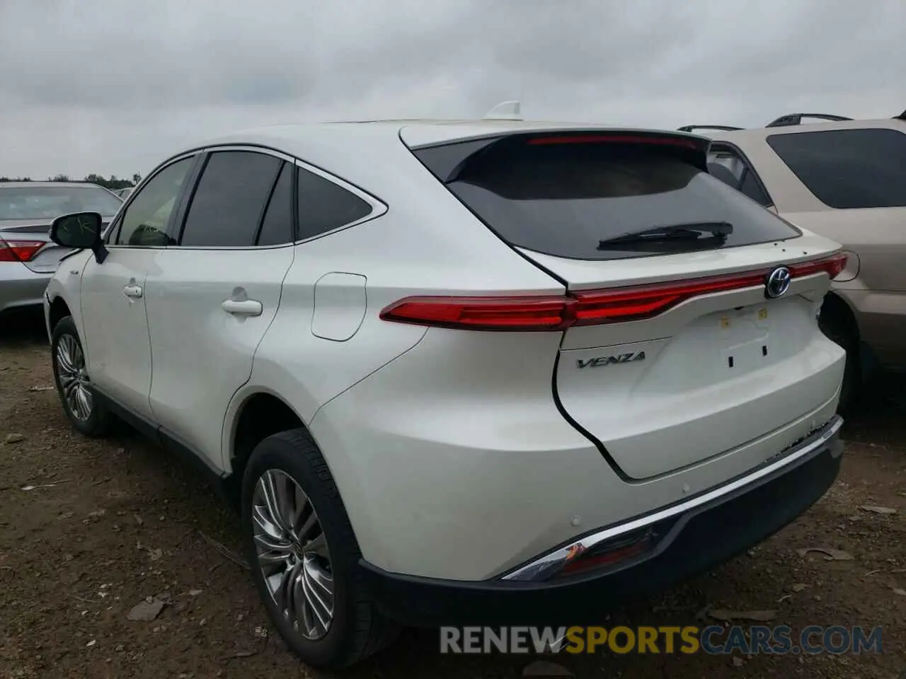 3 fotografías del automóvil dañado JTEAAAAH1MJ007076 TOYOTA VENZA 2021