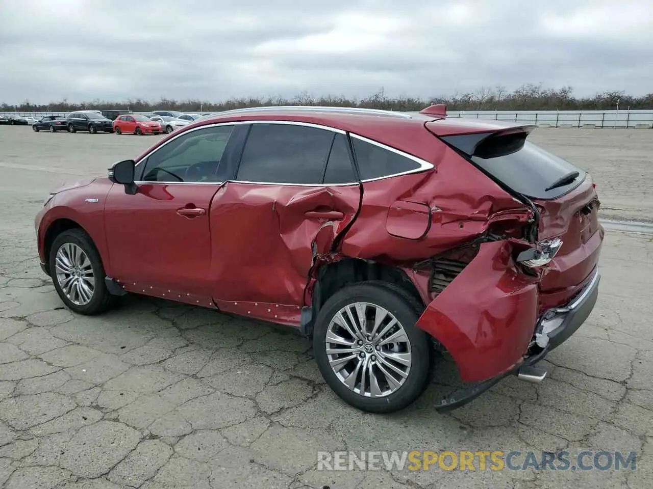2 fotografías del automóvil dañado JTEAAAAH1MJ008731 TOYOTA VENZA 2021