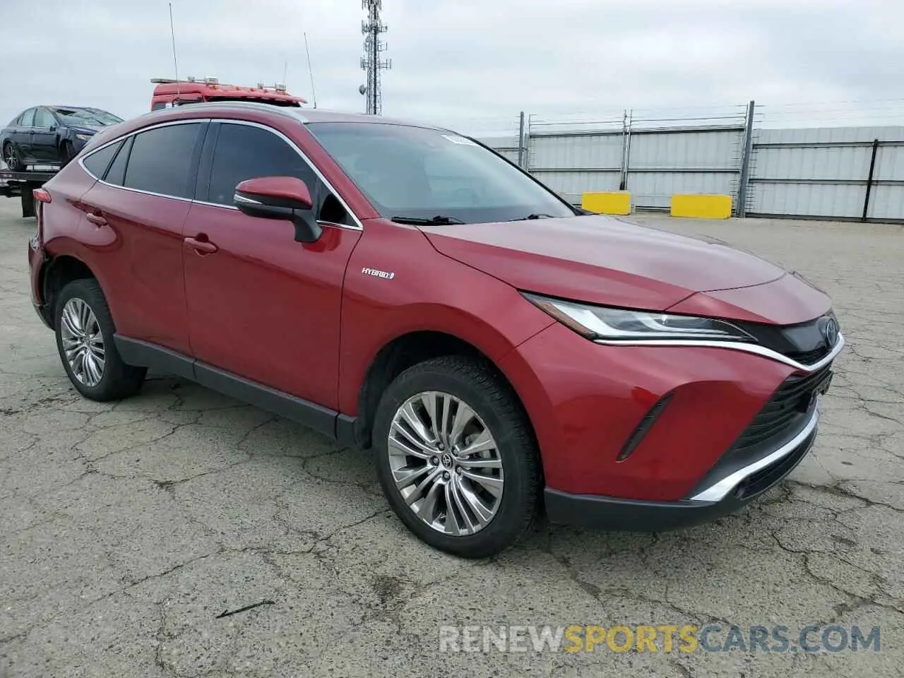 4 fotografías del automóvil dañado JTEAAAAH1MJ008731 TOYOTA VENZA 2021