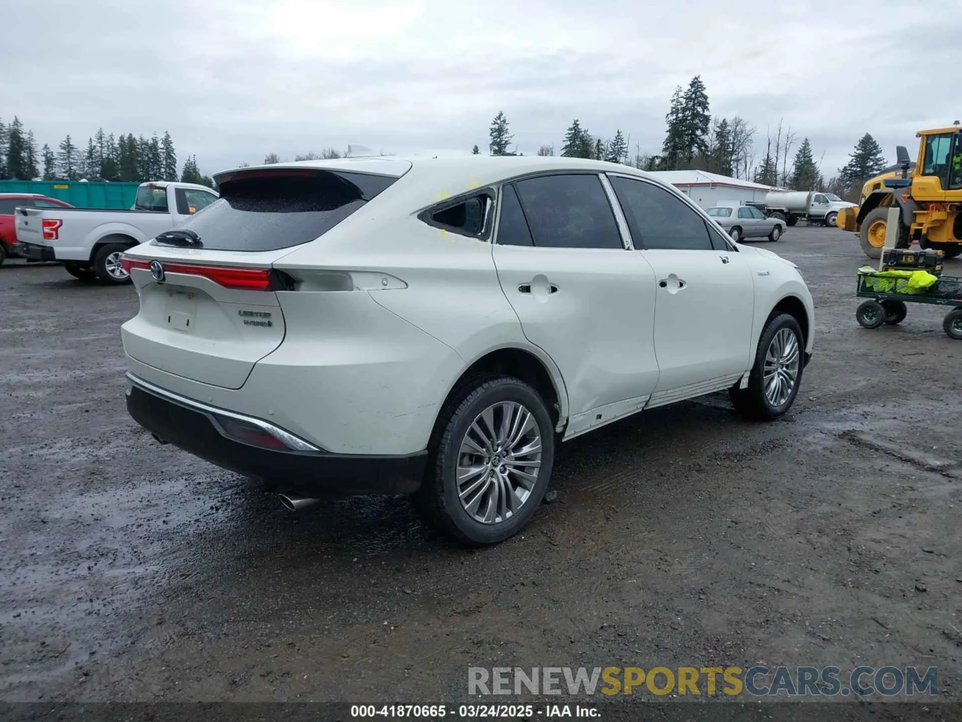 4 fotografías del automóvil dañado JTEAAAAH1MJ013086 TOYOTA VENZA 2021