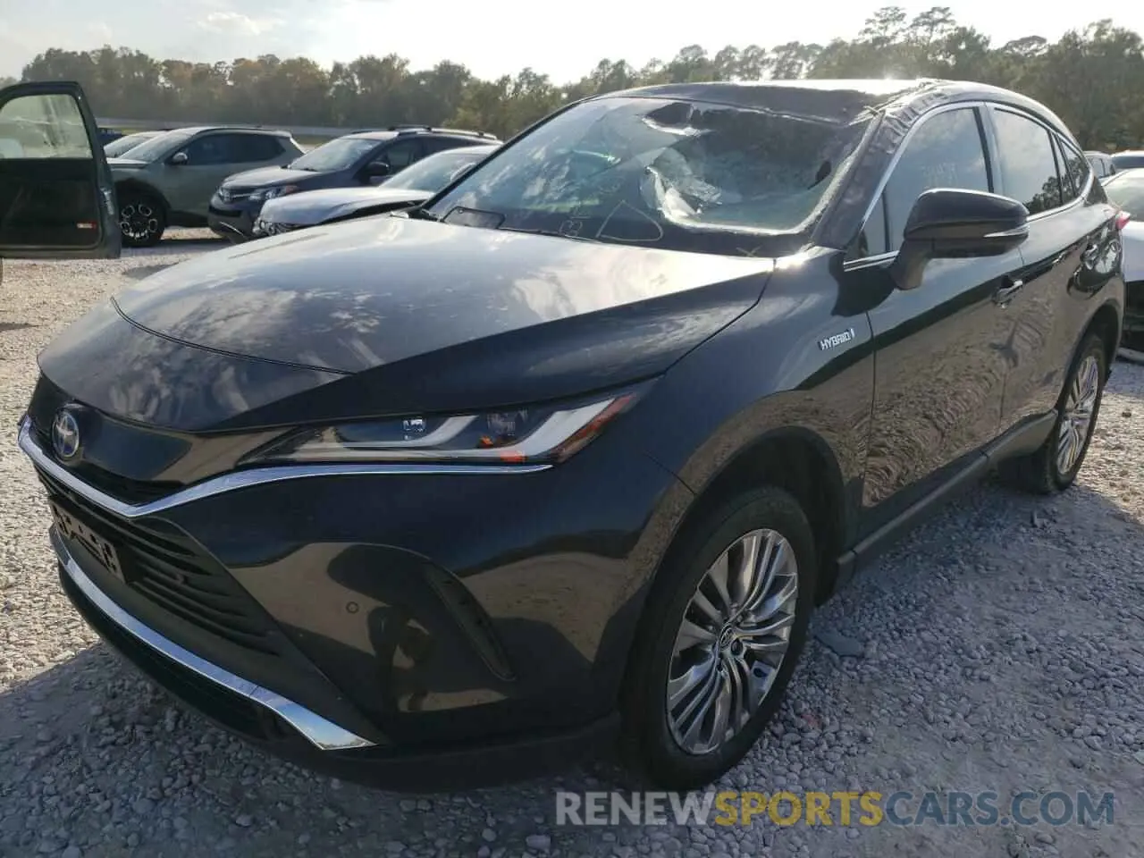 2 fotografías del automóvil dañado JTEAAAAH1MJ022208 TOYOTA VENZA 2021