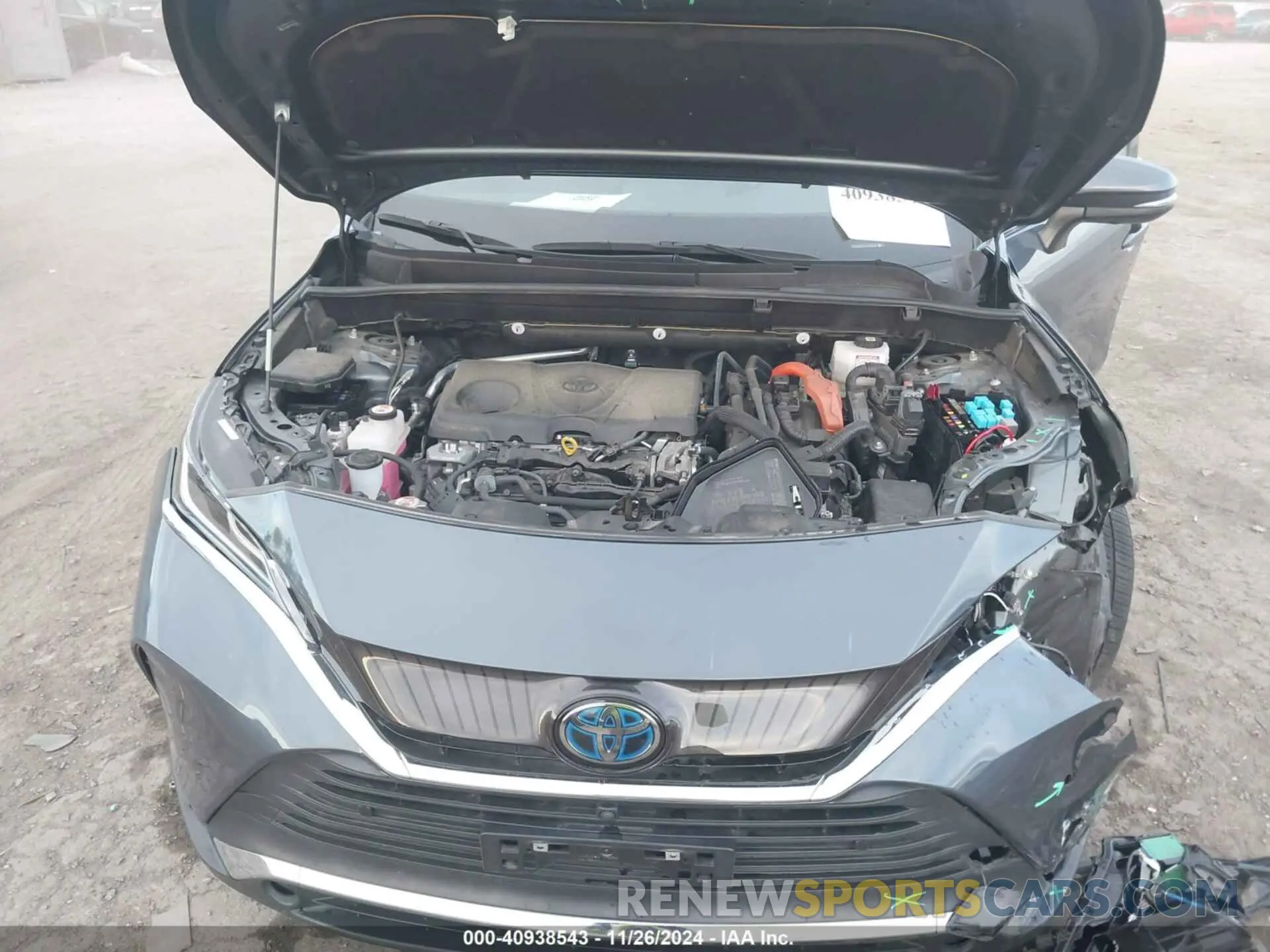 10 fotografías del automóvil dañado JTEAAAAH1MJ035296 TOYOTA VENZA 2021