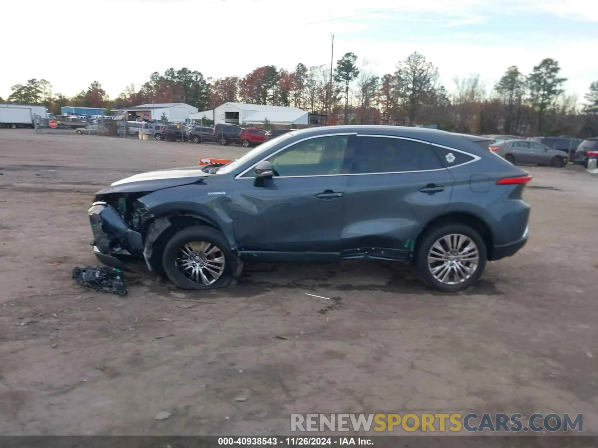 14 fotografías del automóvil dañado JTEAAAAH1MJ035296 TOYOTA VENZA 2021