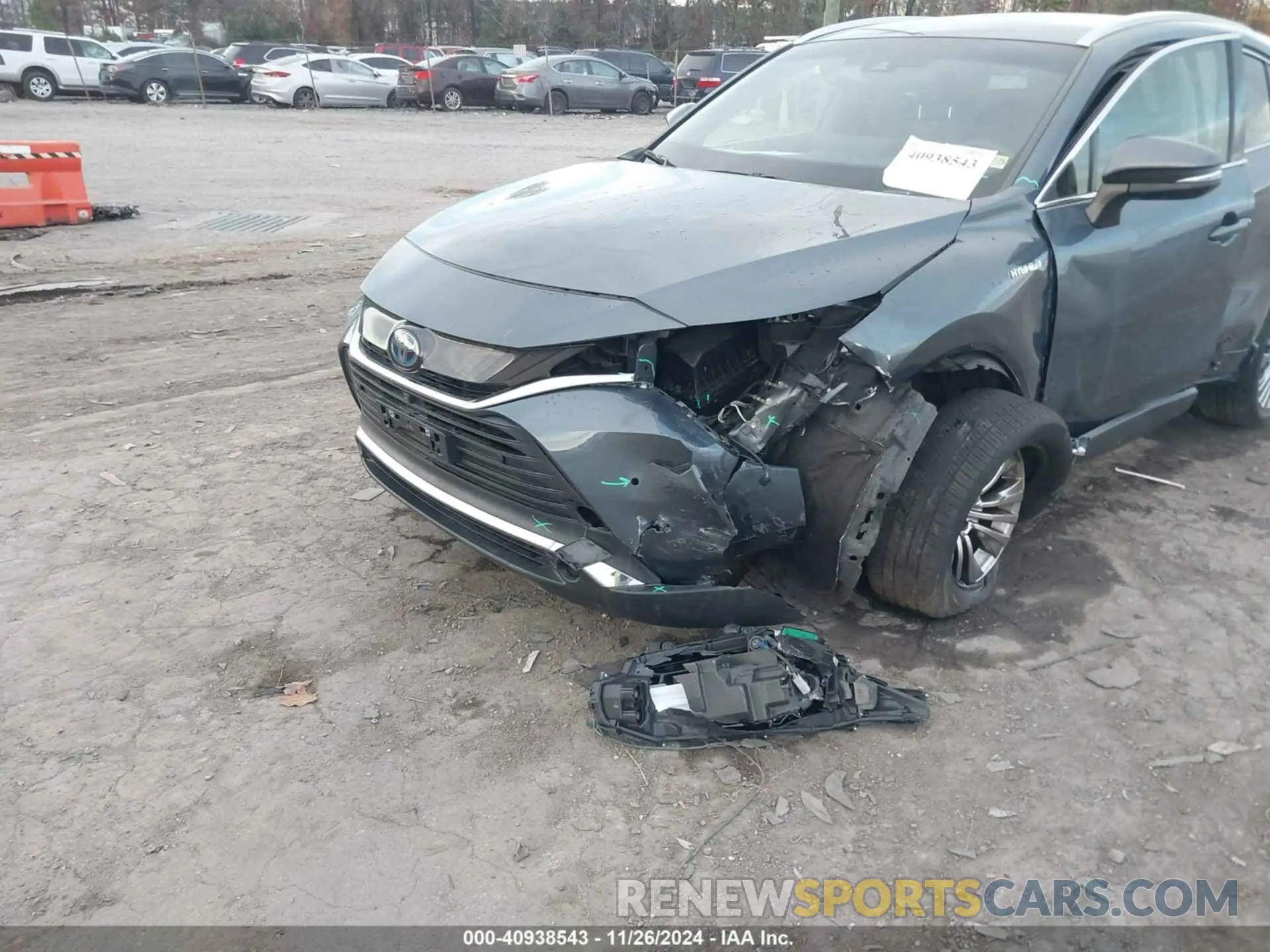 6 fotografías del automóvil dañado JTEAAAAH1MJ035296 TOYOTA VENZA 2021
