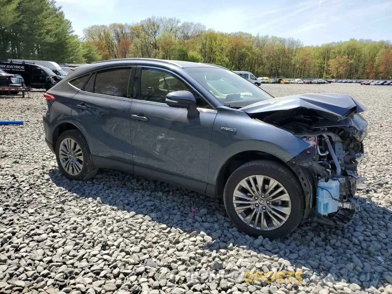 4 fotografías del automóvil dañado JTEAAAAH1MJ037453 TOYOTA VENZA 2021