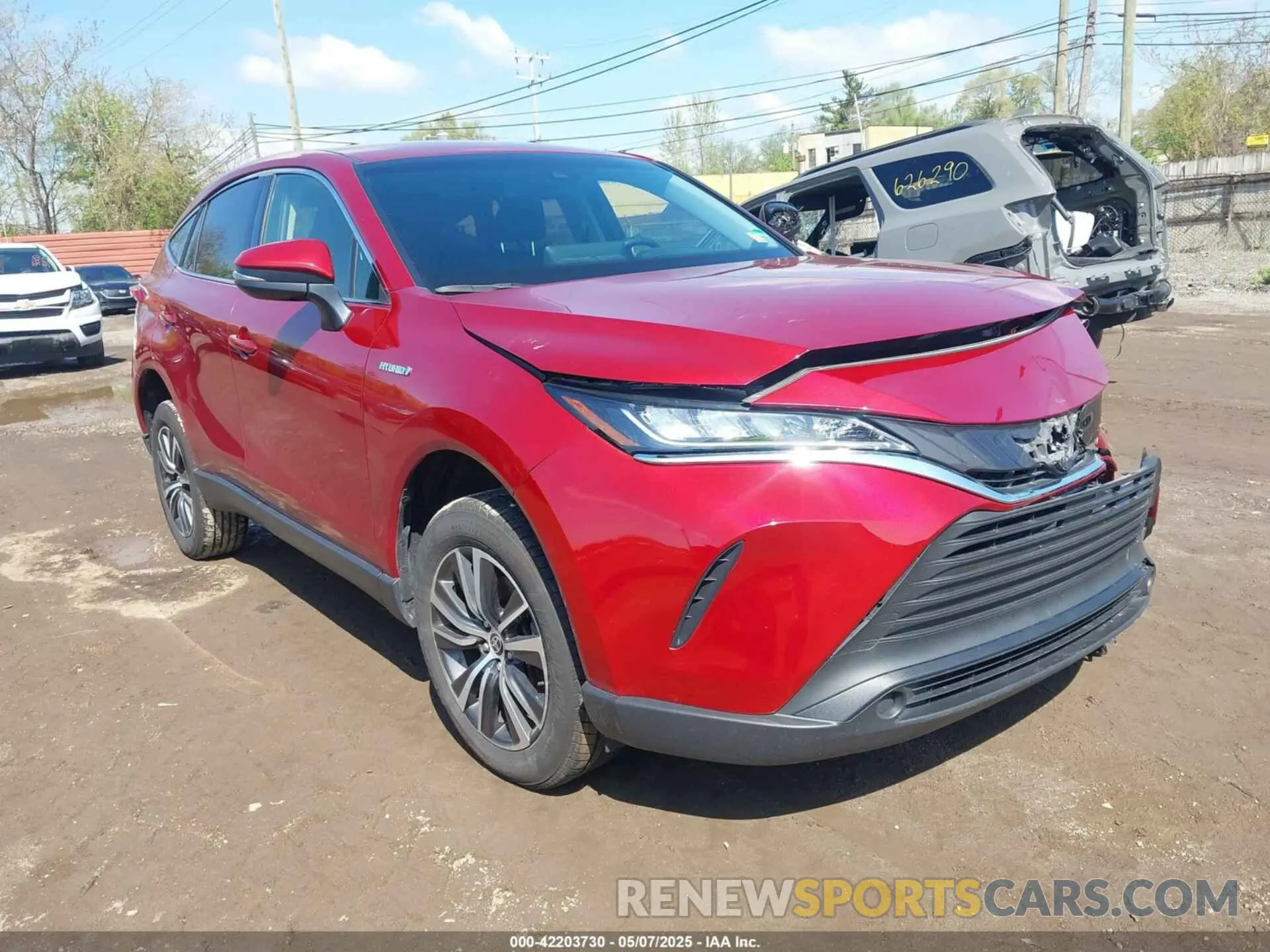 1 fotografías del automóvil dañado JTEAAAAH1MJ041499 TOYOTA VENZA 2021