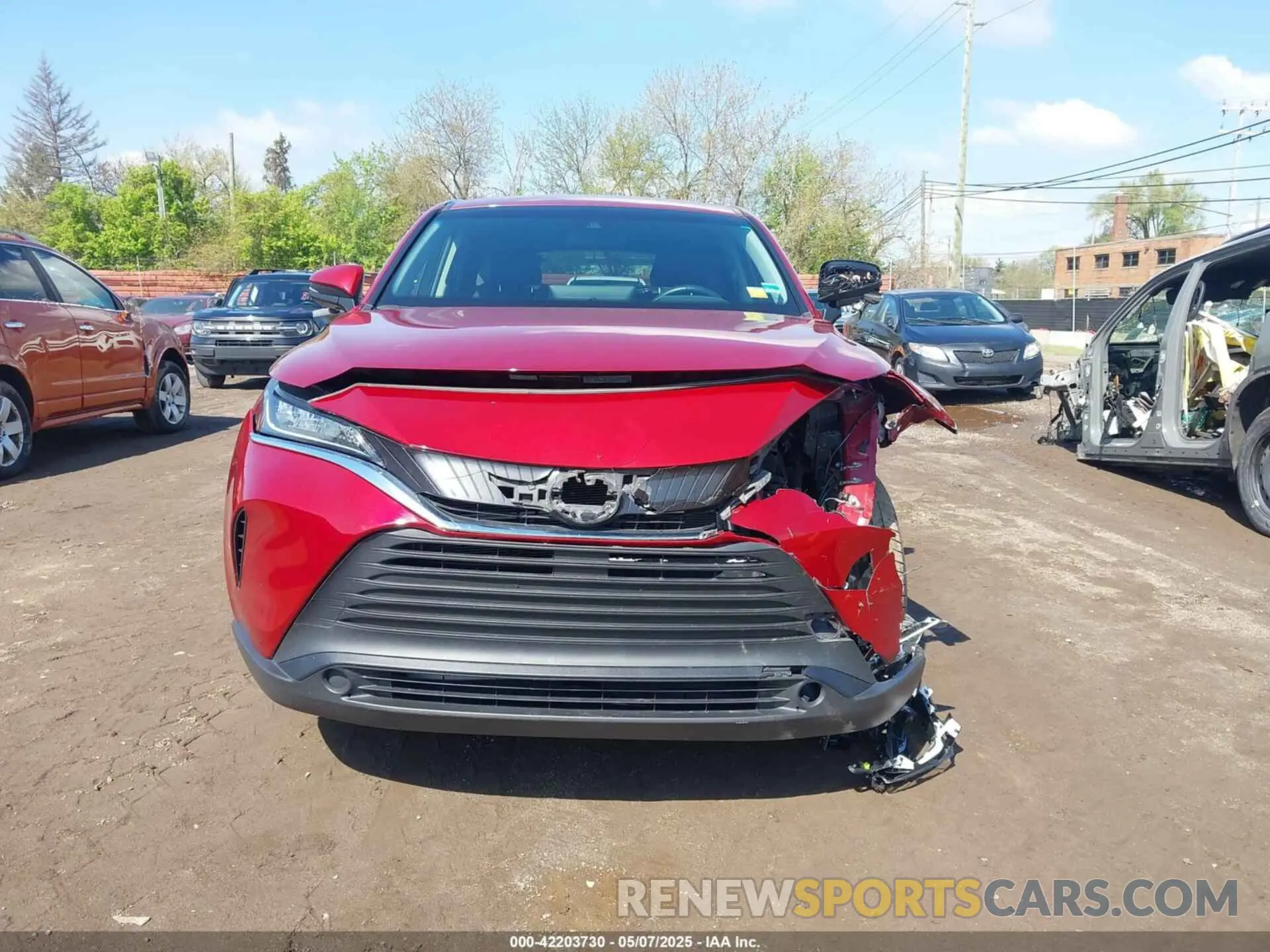 12 fotografías del automóvil dañado JTEAAAAH1MJ041499 TOYOTA VENZA 2021