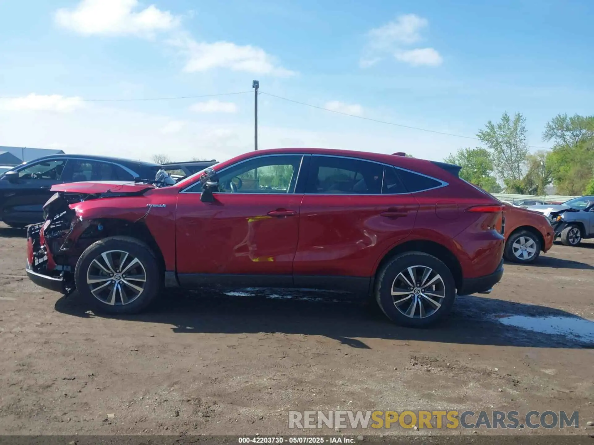 14 fotografías del automóvil dañado JTEAAAAH1MJ041499 TOYOTA VENZA 2021
