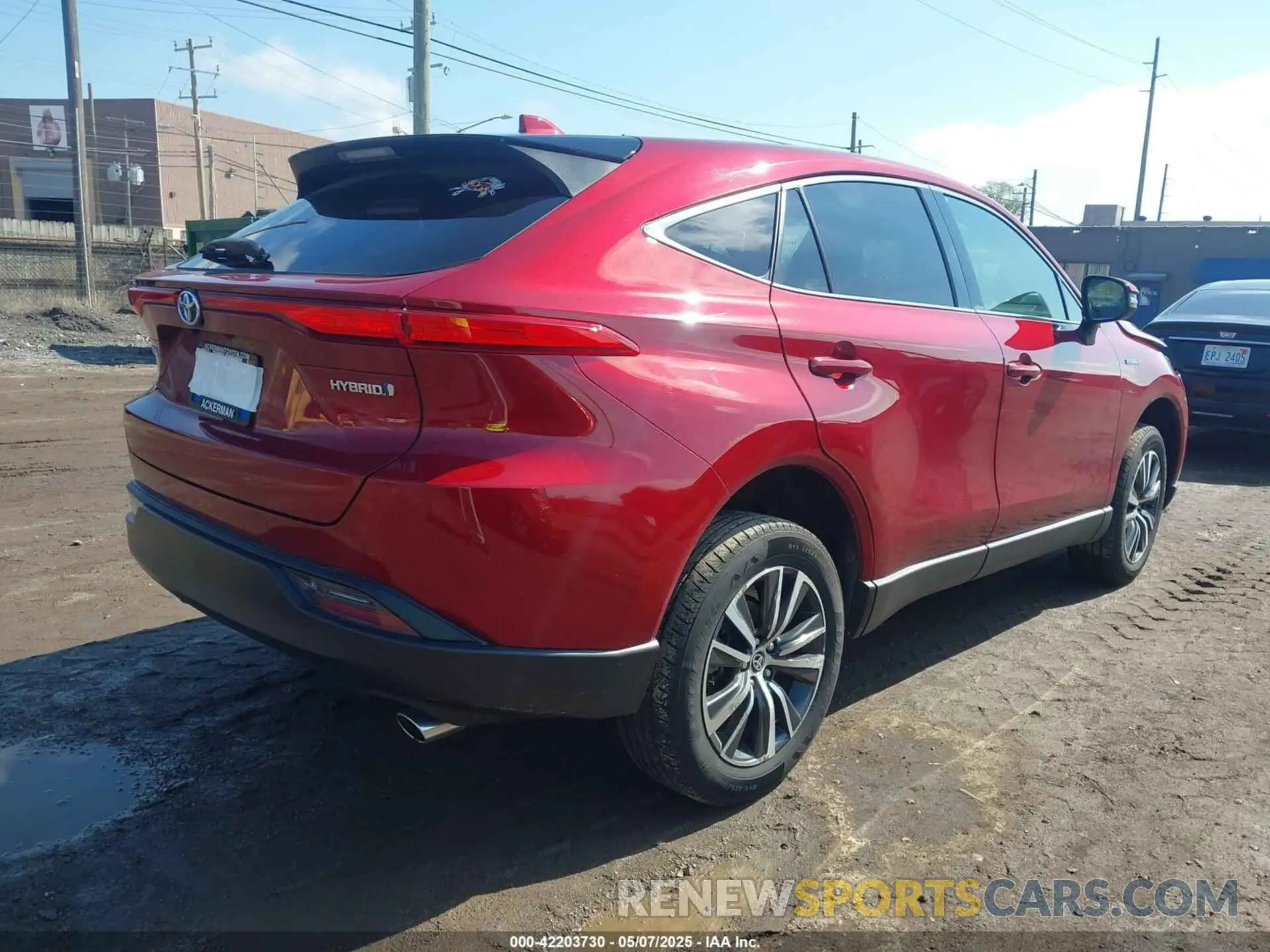 4 fotografías del automóvil dañado JTEAAAAH1MJ041499 TOYOTA VENZA 2021