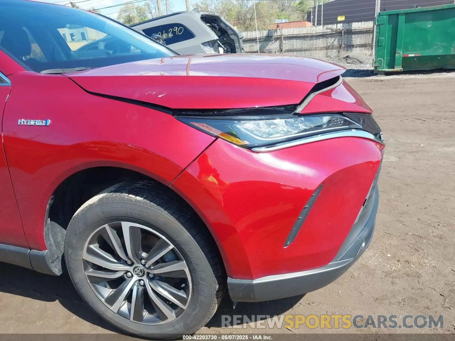 6 fotografías del automóvil dañado JTEAAAAH1MJ041499 TOYOTA VENZA 2021