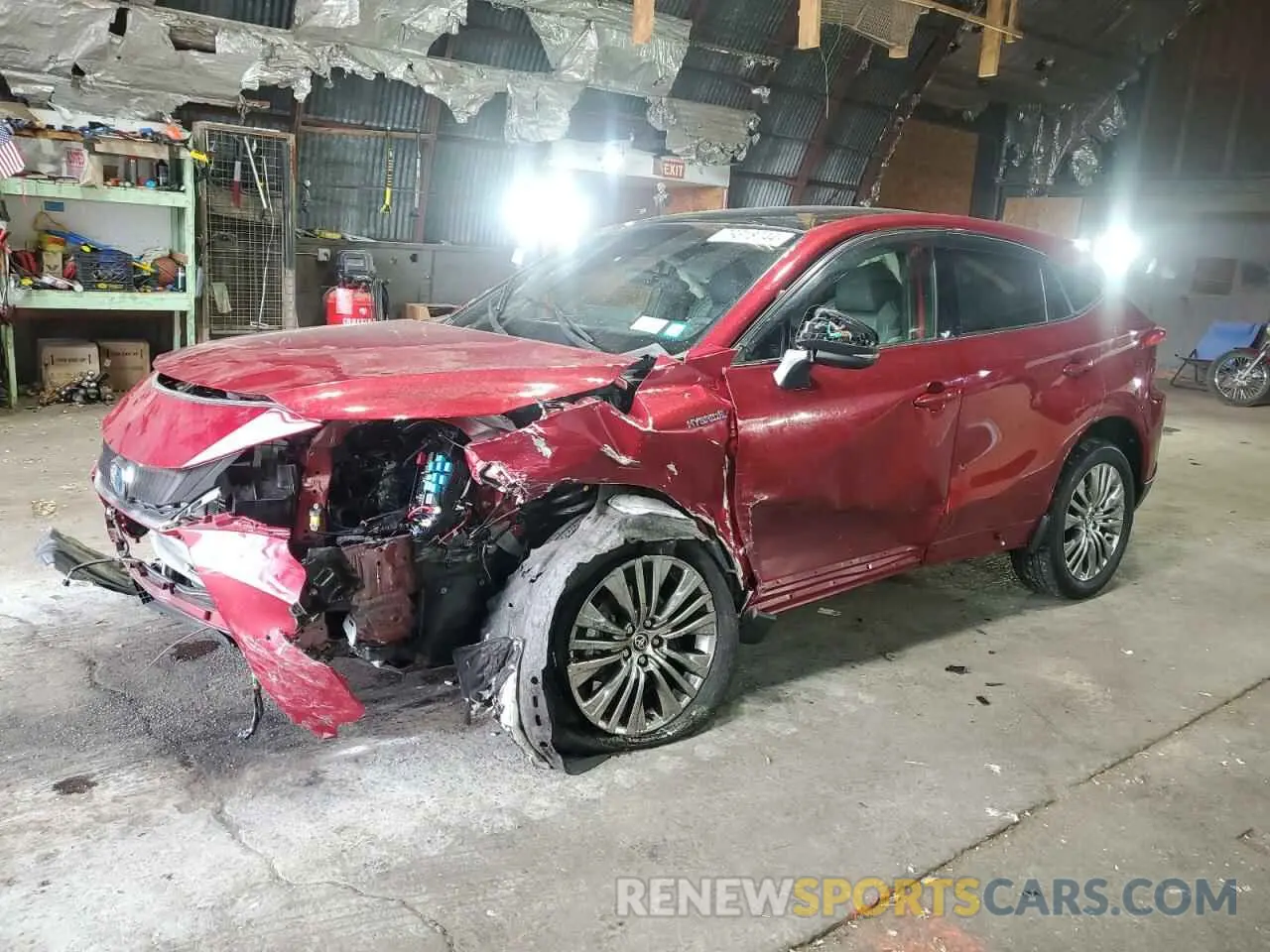 1 fotografías del automóvil dañado JTEAAAAH1MJ062580 TOYOTA VENZA 2021