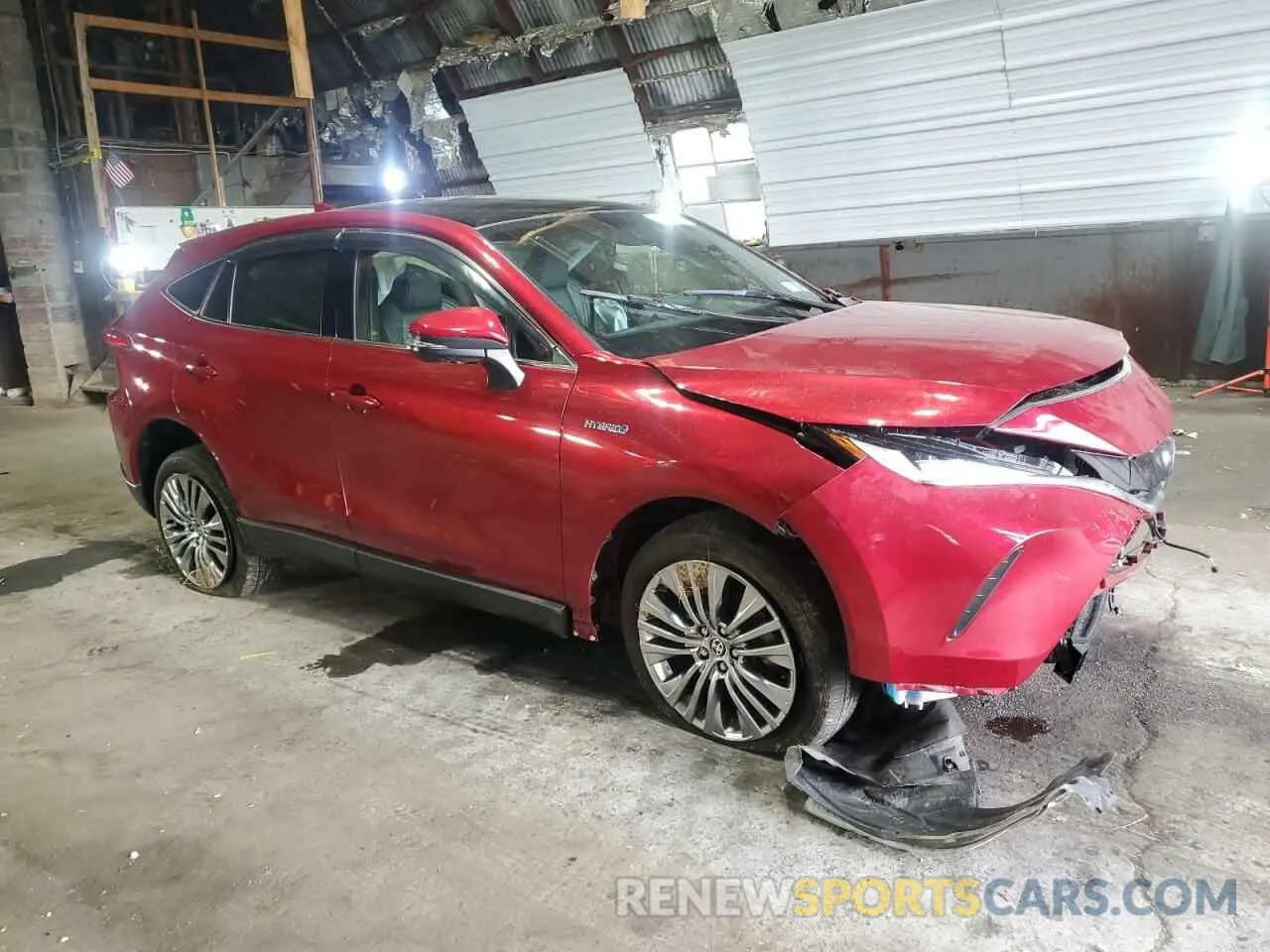 4 fotografías del automóvil dañado JTEAAAAH1MJ062580 TOYOTA VENZA 2021