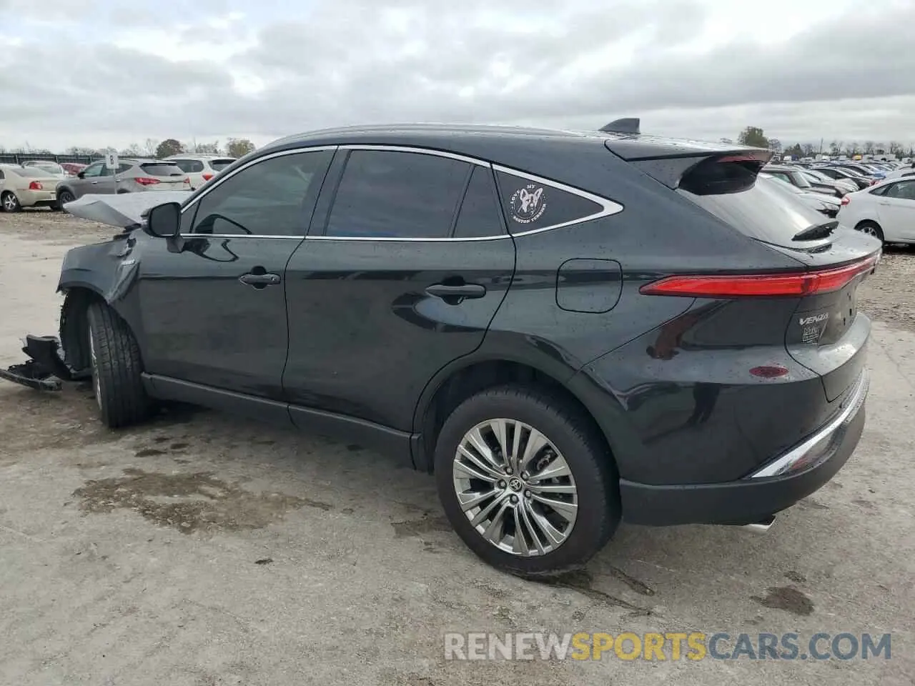 2 fotografías del automóvil dañado JTEAAAAH1MJ067911 TOYOTA VENZA 2021