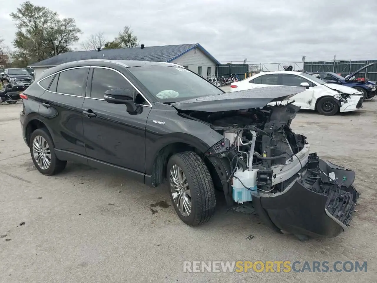 4 fotografías del automóvil dañado JTEAAAAH1MJ067911 TOYOTA VENZA 2021